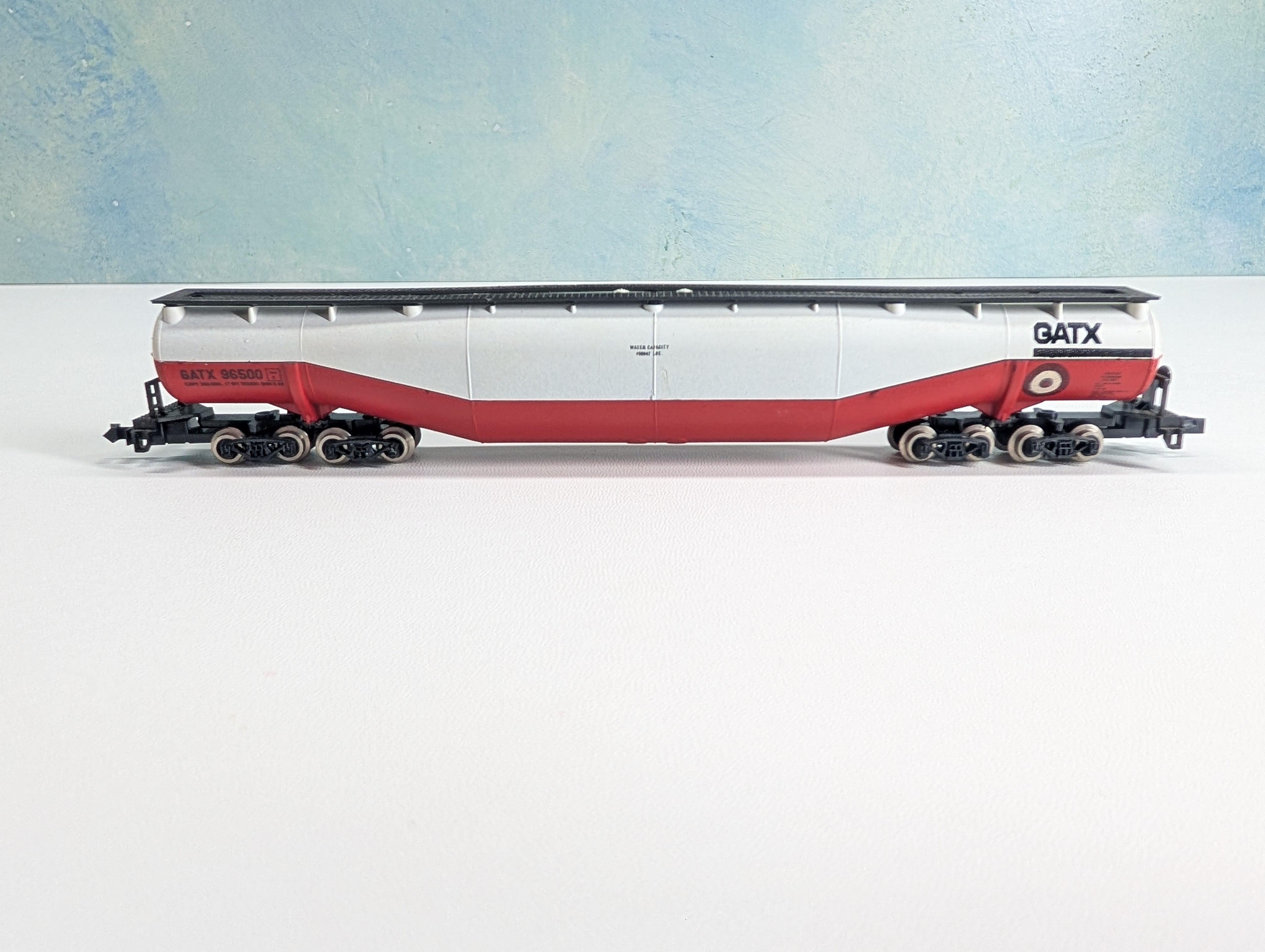 USED Atlas 3114 N Scale 94' Jumbo Tank Car GATX #96500