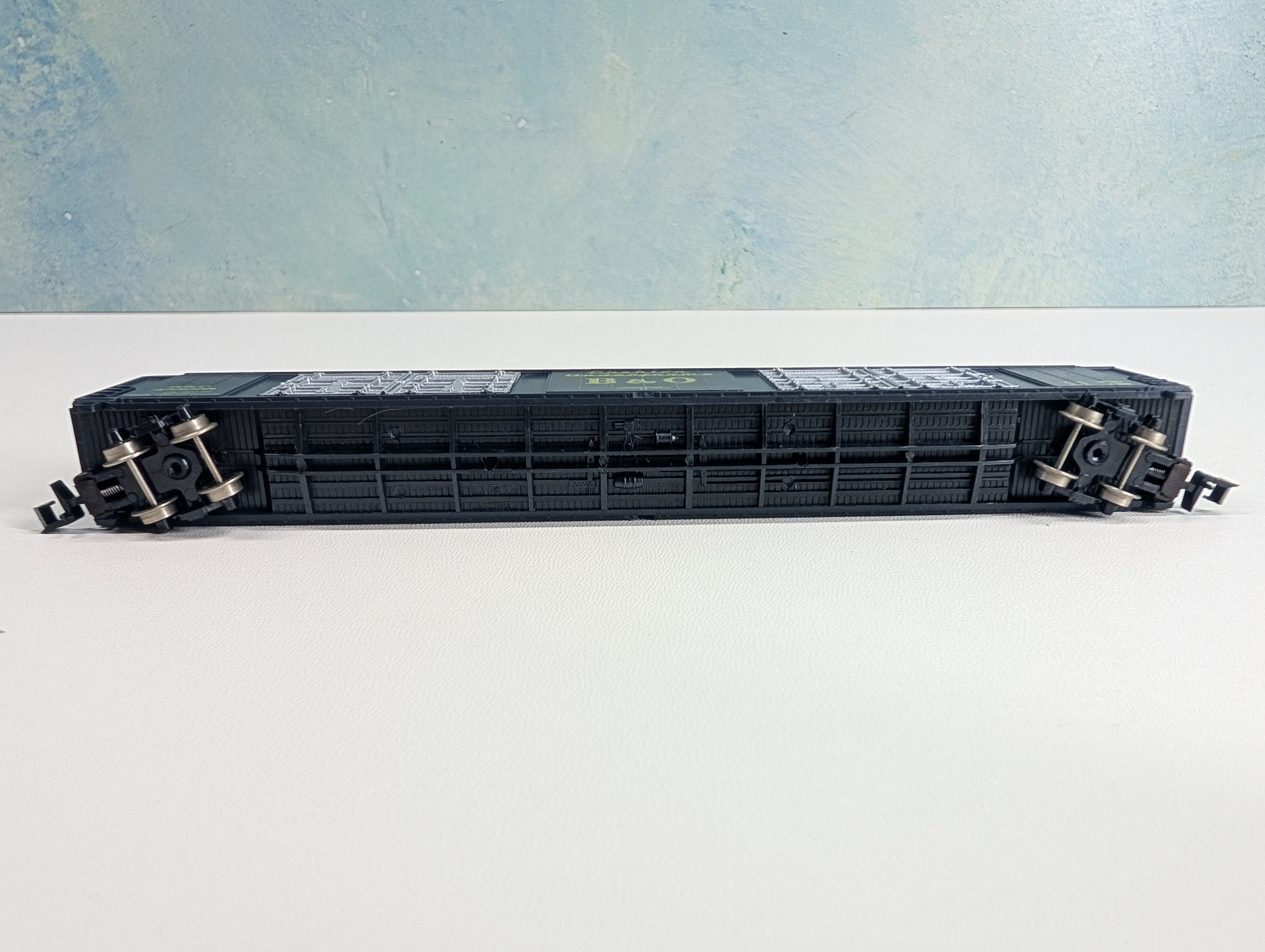 USED Atlas 3131 N Scale 86' HI-Cube Box Car Baltimore and Ohio B&O #493025