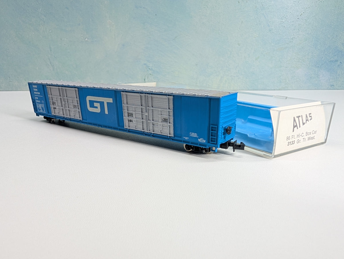 USED Atlas 3133 N Scale 86' HI-Cube Box Car Grand Trunk Western GTW #378079