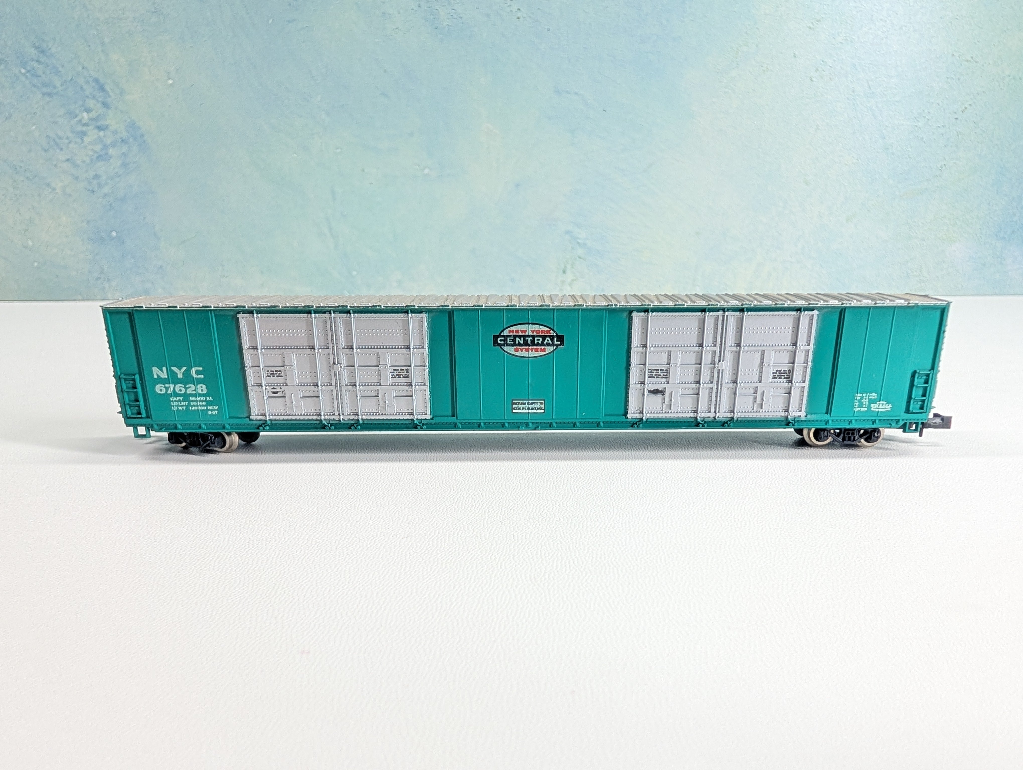 USED Atlas 3134 N Scale 86' HI-Cube Box Car New York Central NYC #67628
