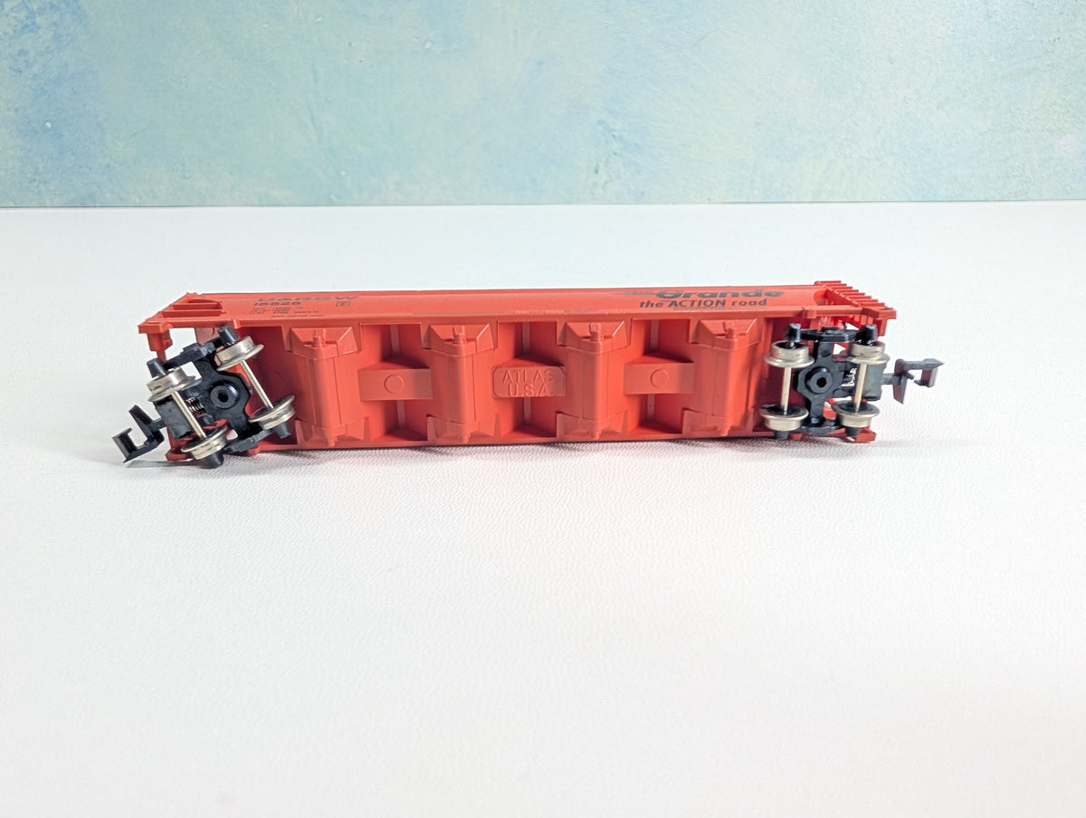 USED Atlas 3704 N Scale ACF Centerflow Hopper Rio Grande D&RGW #15525