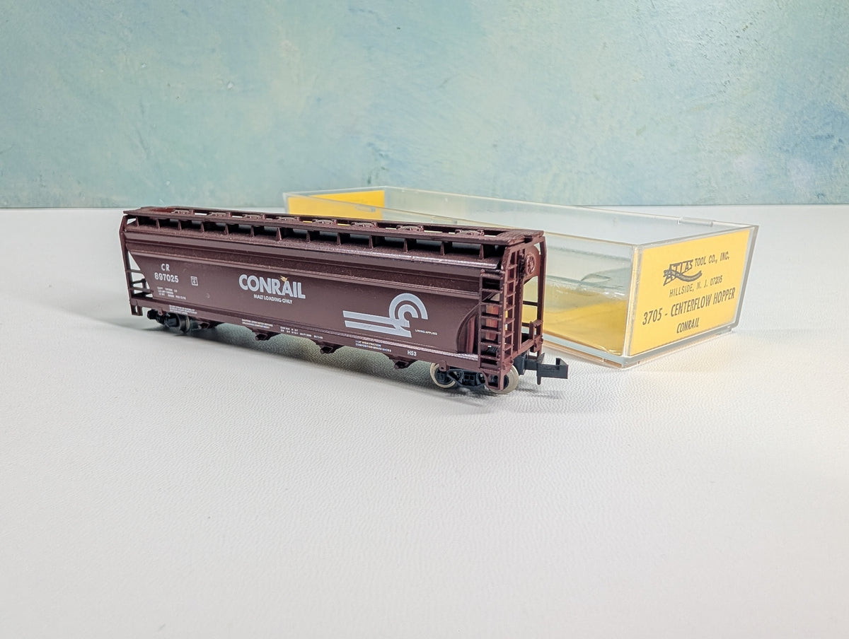 USED Atlas 3705 N Scale ACF Centerflow Hopper Conrail CR #897025