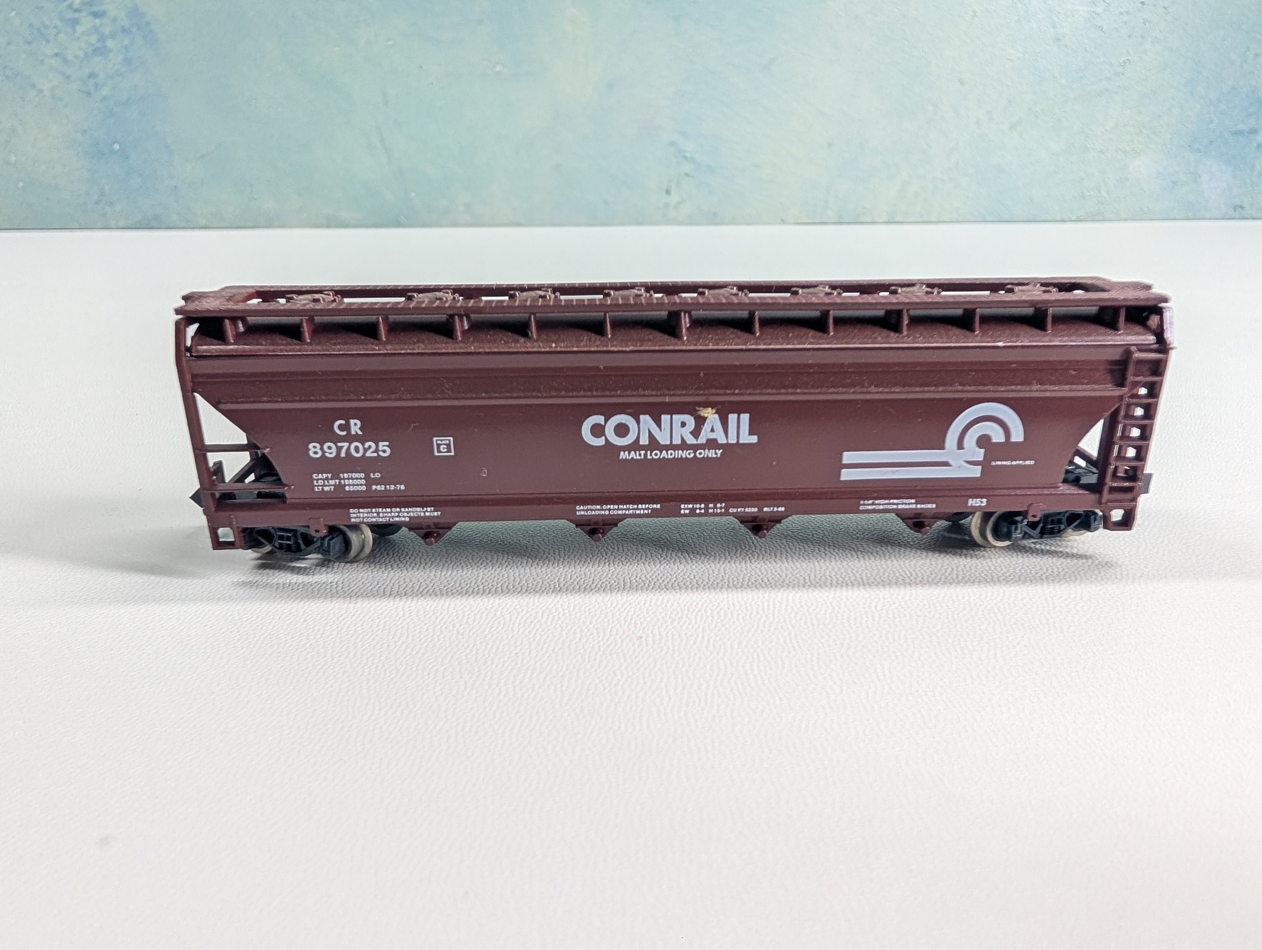USED Atlas 3705 N Scale ACF Centerflow Hopper Conrail CR #897025