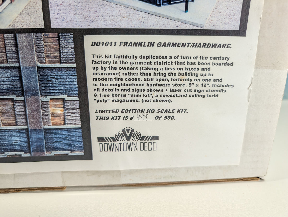 USED Downtown Deco 1011 HO Scale Franklin Garment KIT