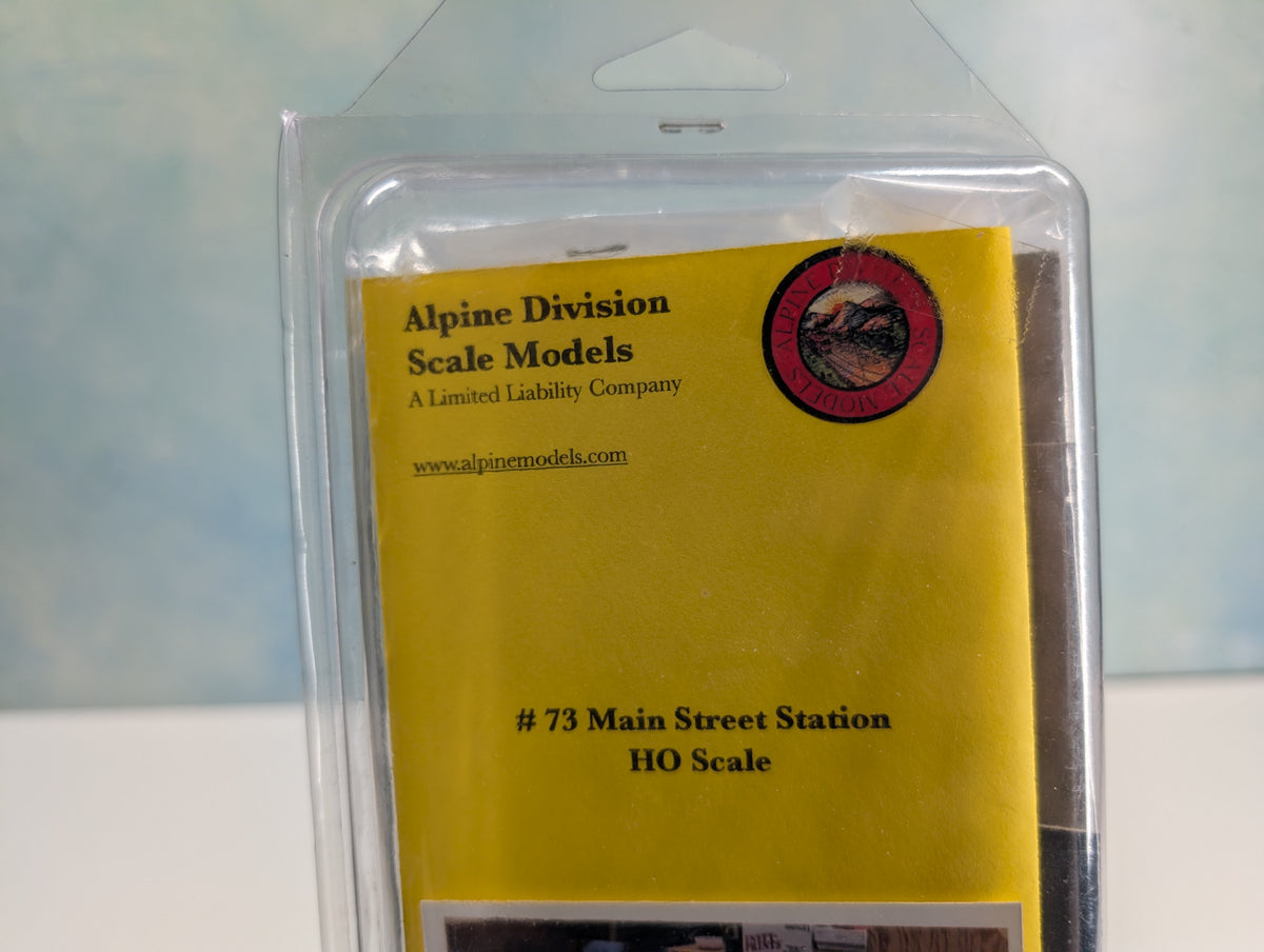 USED Alpine Division Scale Models 73 HO Scale Main Street Station KIT