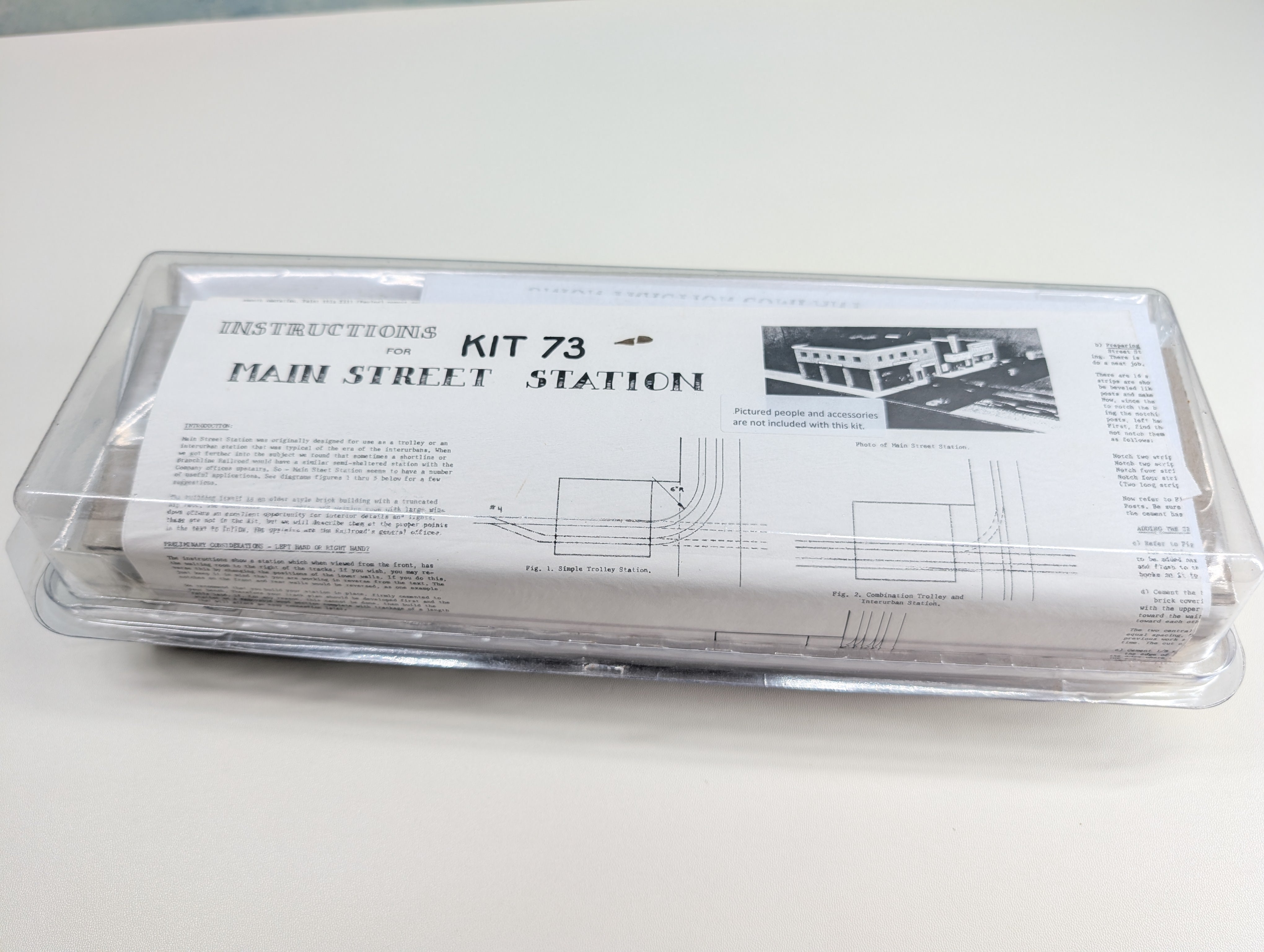 USED Alpine Division Scale Models 73 HO Scale Main Street Station KIT