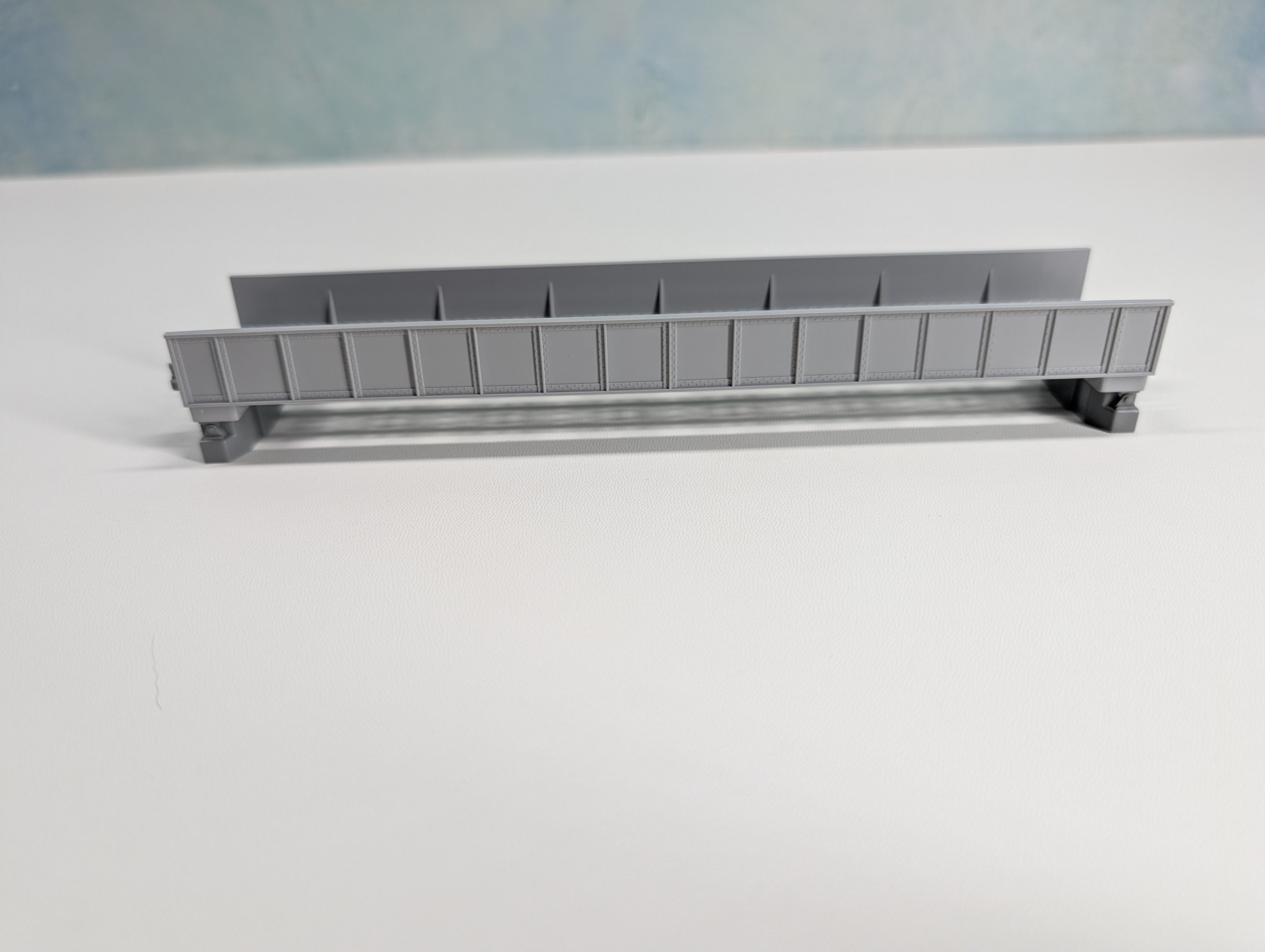 USED KATO 20-452 N Scale Single Plate Girder Bridge, Gray, Straight (186mm, 7 5/16") Unitrack, Code 80