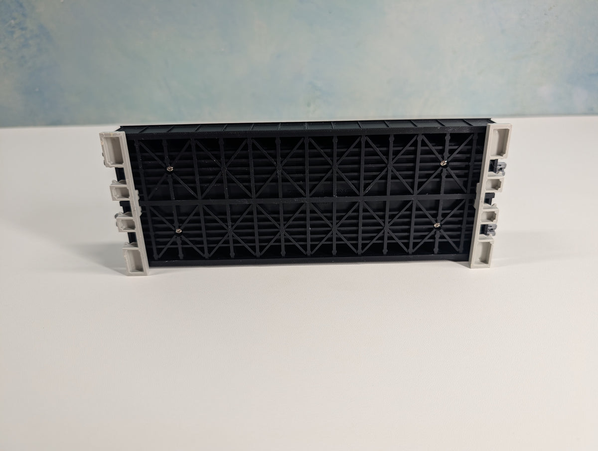 USED KATO 20-458 N Scale Double Track Plate Girder Bridge, Black, (186mm, 7 5/16") Unitrack, Code 80