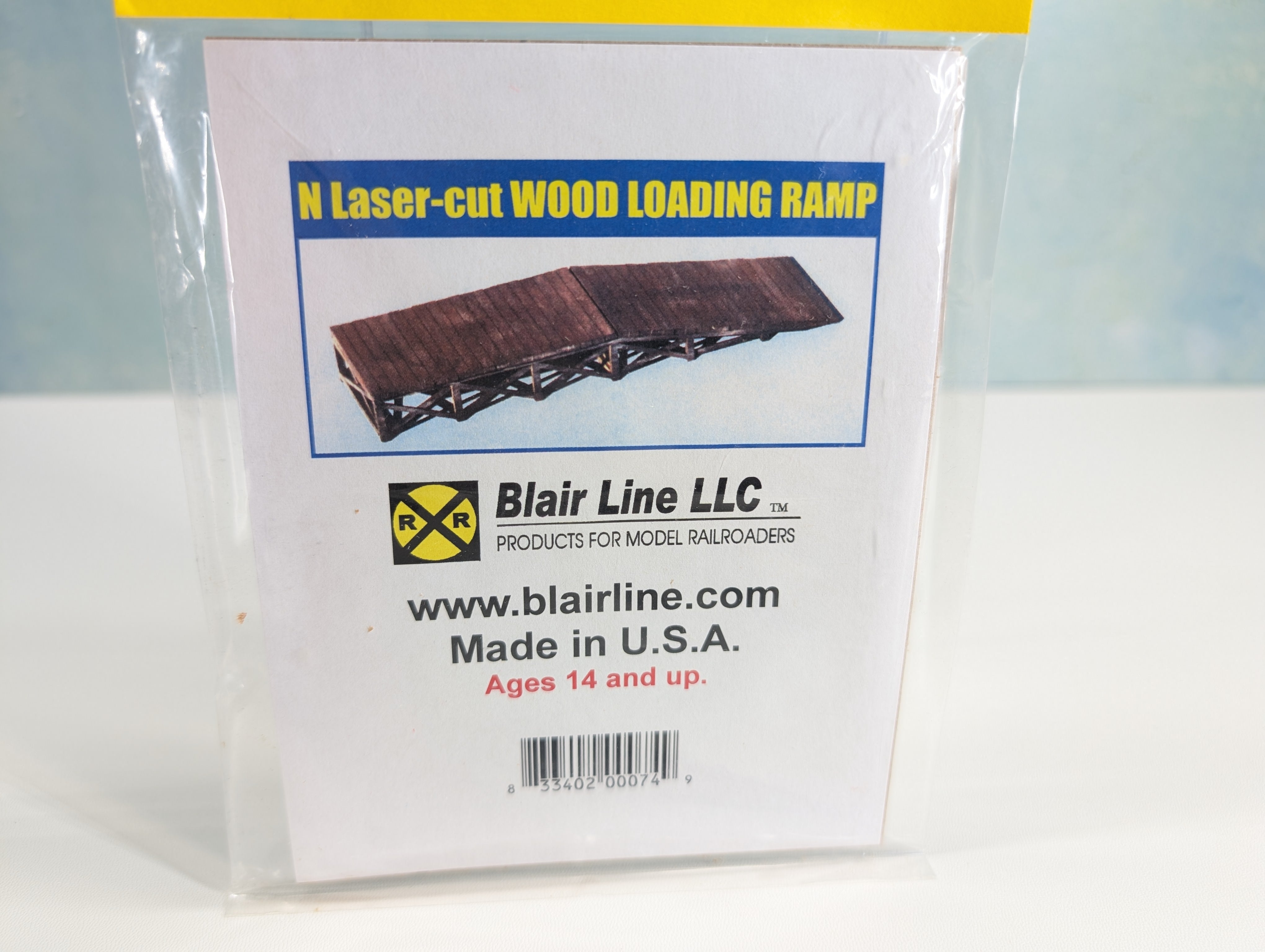 Blair Line LLC #074 N Scale Wood Loading Ramp, Laser-Cut KIT