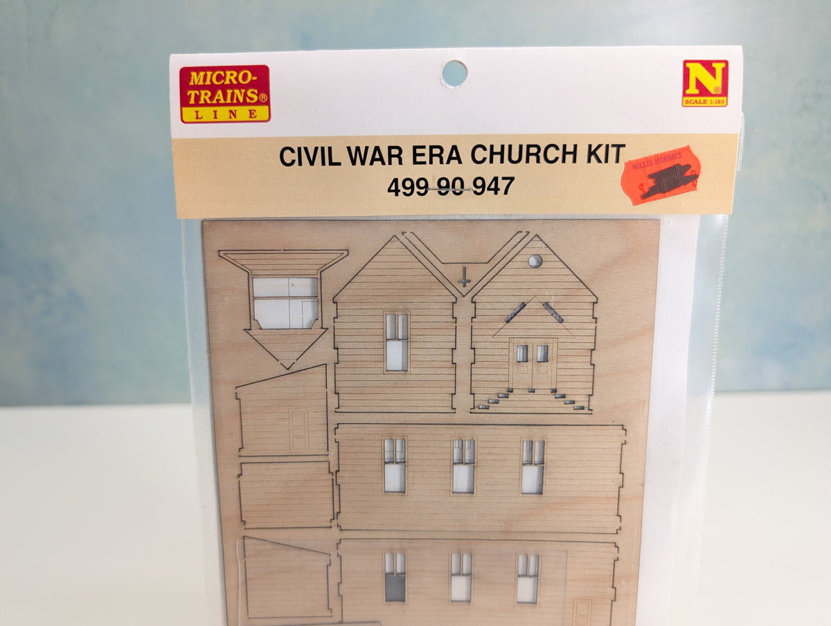 Micro-Trains 499 90 947 N Scale Civil War Era Church Laser-Cut KIT