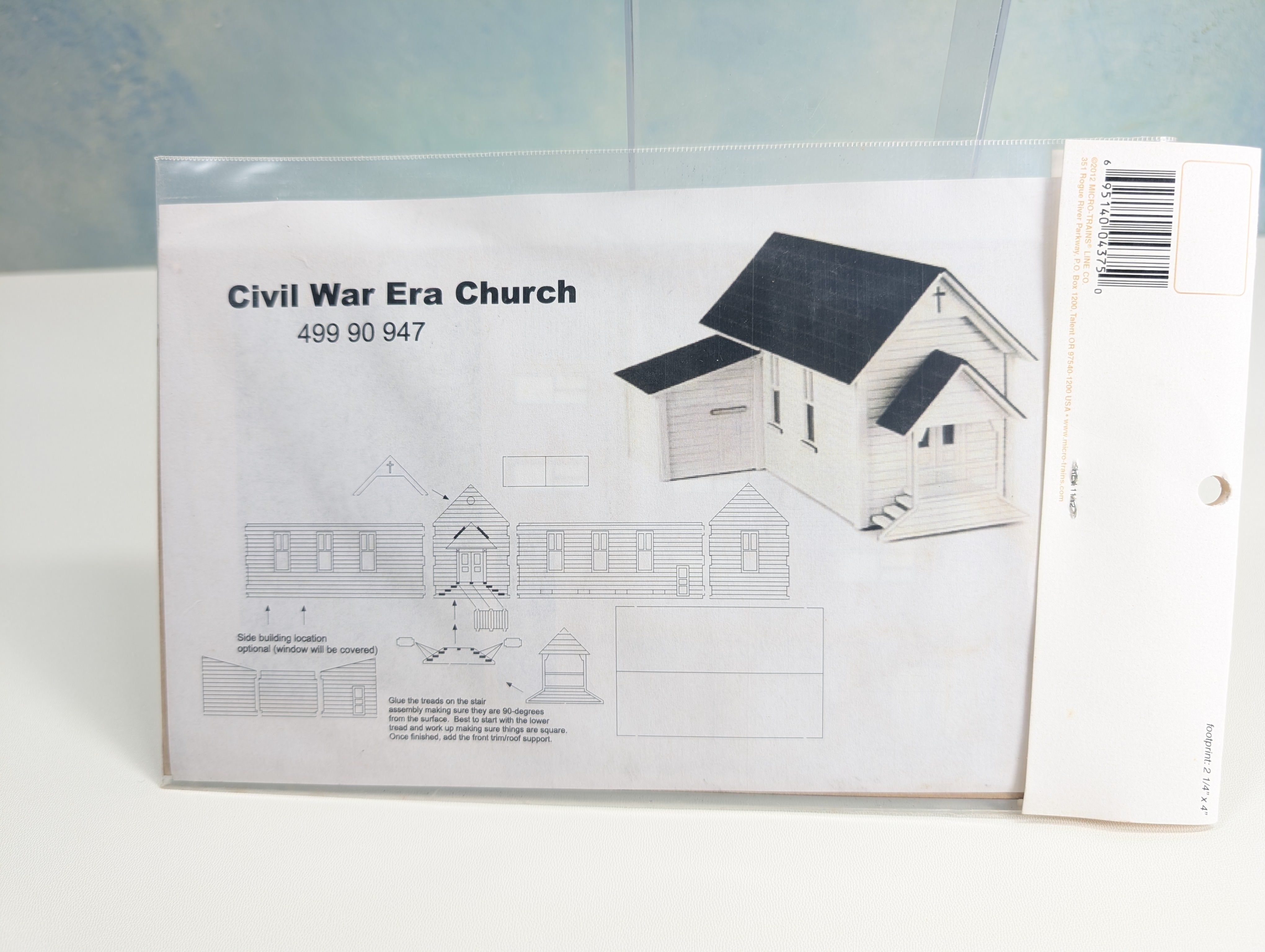 Micro-Trains 499 90 947 N Scale Civil War Era Church Laser-Cut KIT