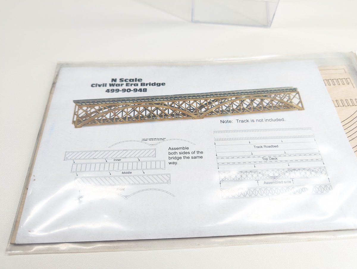 Micro-Trains 499 90 948 N Scale Civil War Era Bridge Laser-Cut KIT