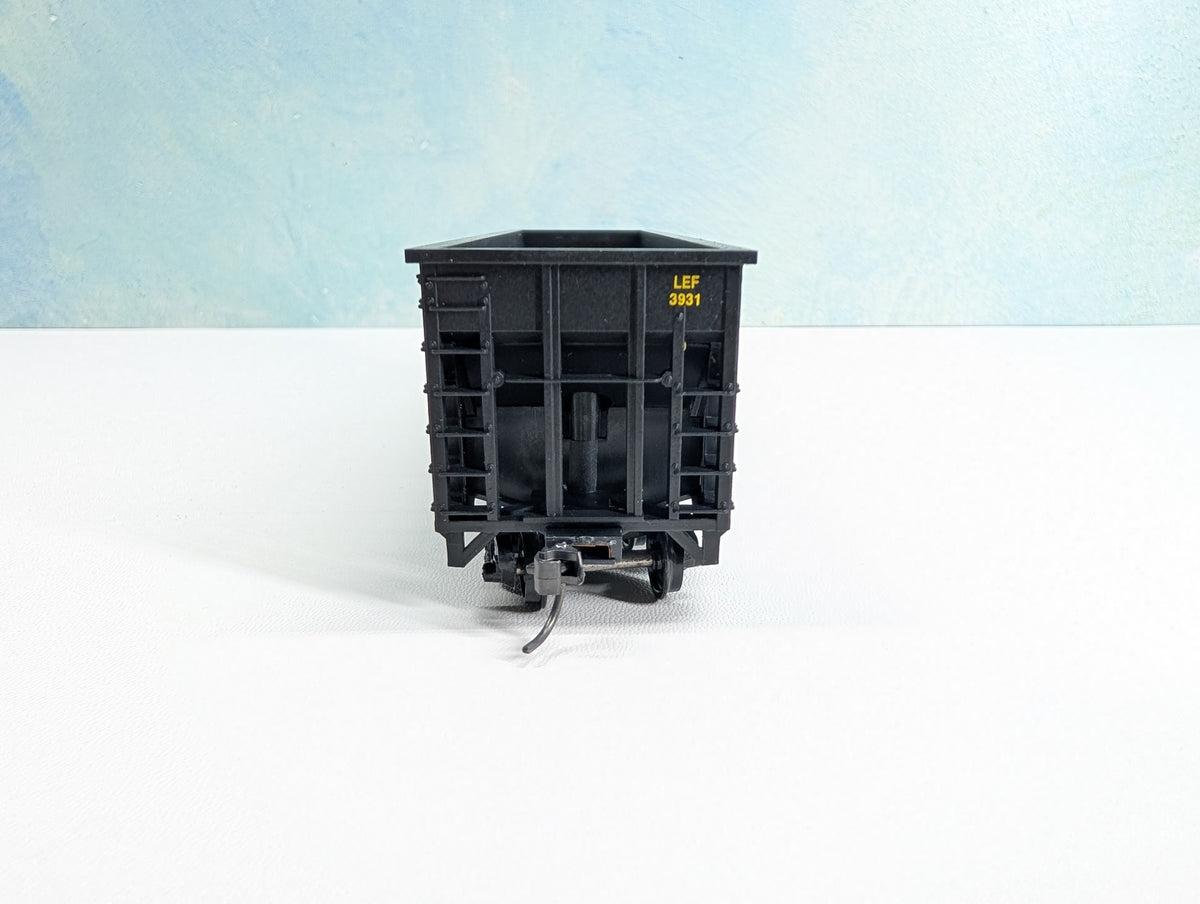 USED MCKEAN HO Scale 100 Ton 12-Panel Coal Hopper Lake Erie Franklin & Clarion LEF&C #3931