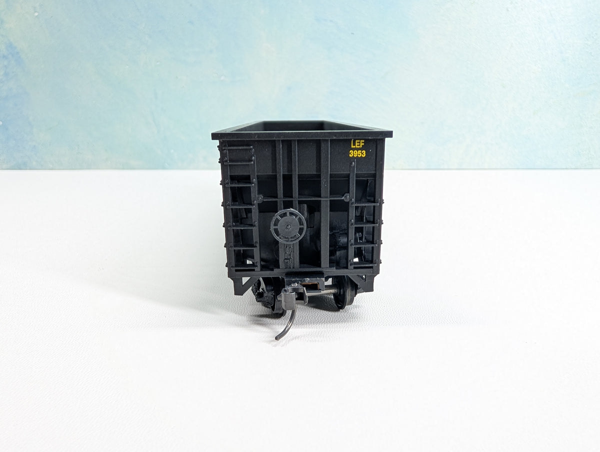 USED MCKEAN HO Scale 100 Ton 12-Panel Coal Hopper Lake Erie Franklin & Clarion LEF&C #3953
