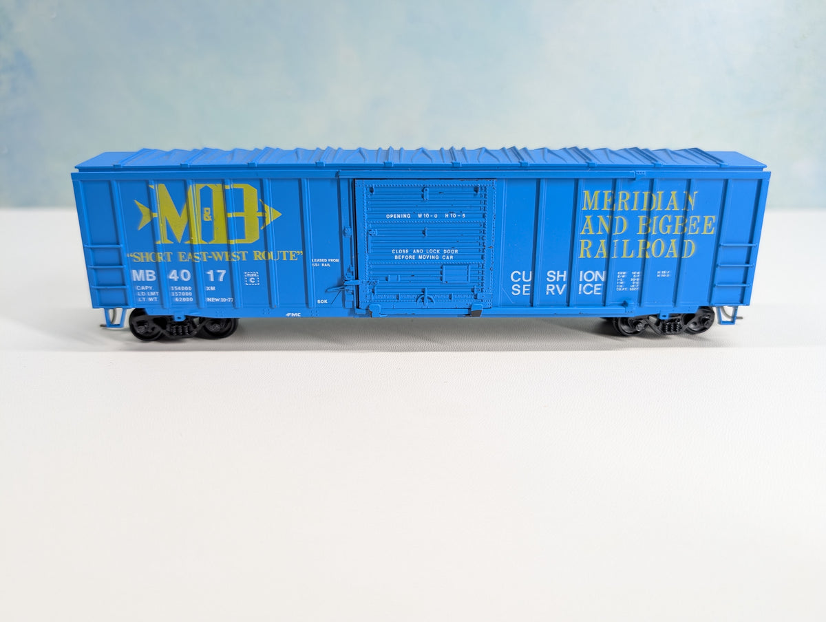 USED Athearn HO Scale 50' ACF Rail Box Type Box Car Meridian and Bigbee Railroad MB #4017 Bev-Bel