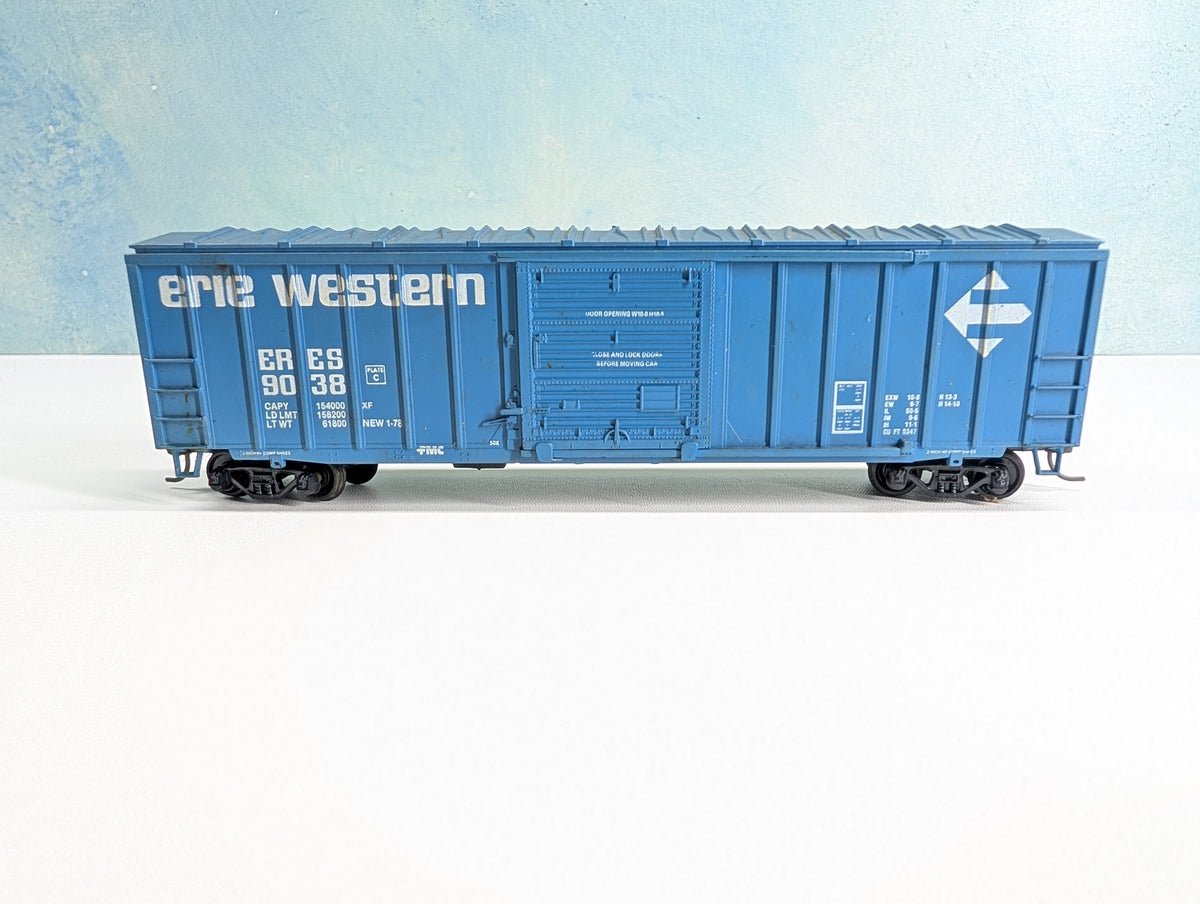 USED Athearn HO Scale 50' ACF Rail Box Type Box Car Erie Western ERES #9038 Bev-Bel