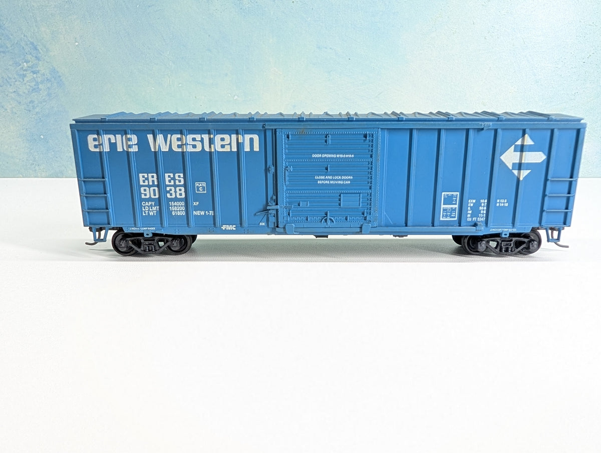 USED Athearn HO Scale 50' ACF Rail Box Type Box Car Erie Western ERES #9038 Bev-Bel