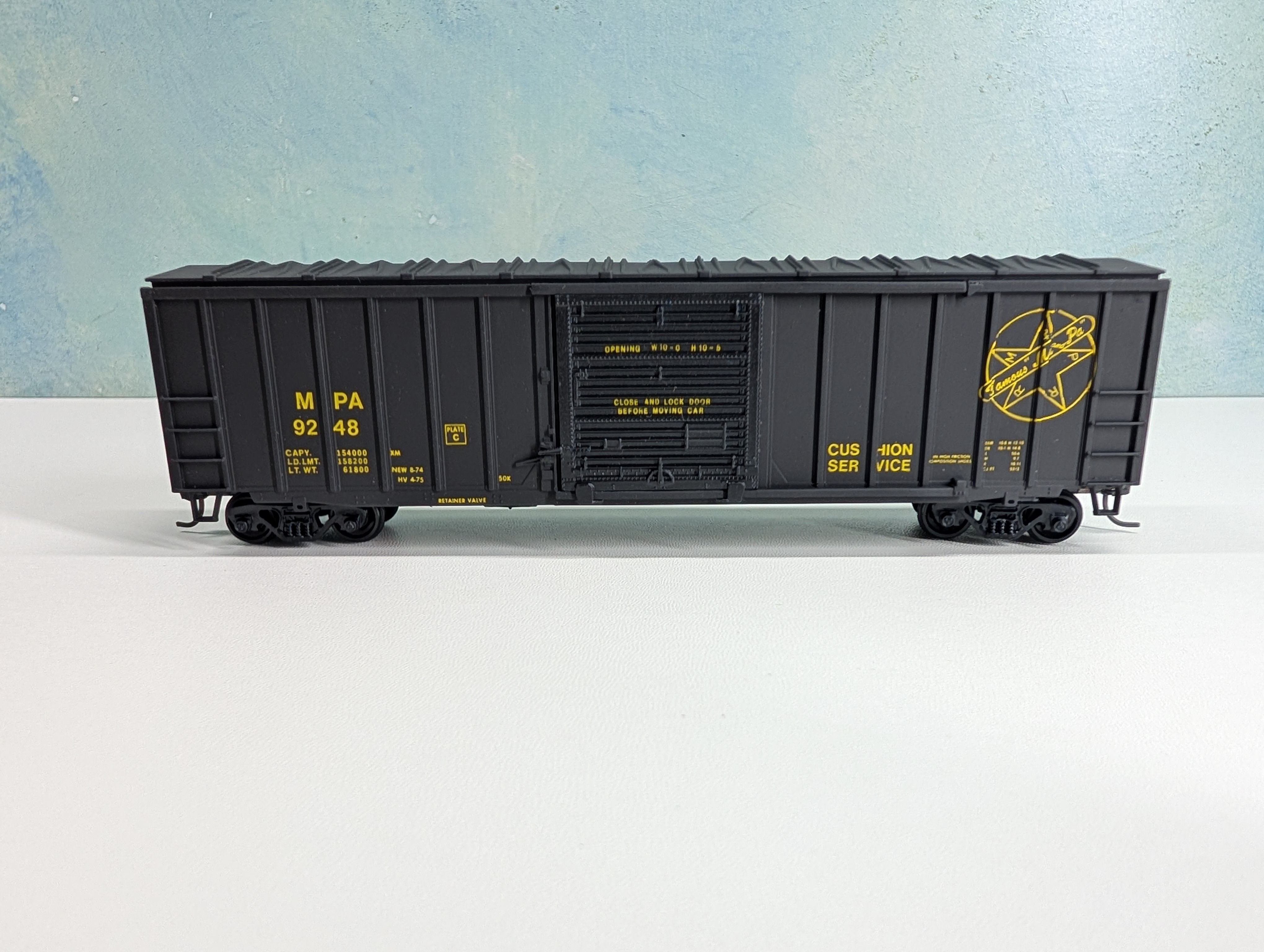 USED Athearn HO Scale 50' ACF Rail Box Type Box Car Maryland & Pennsylvania MPA #9248 Bev-Bel