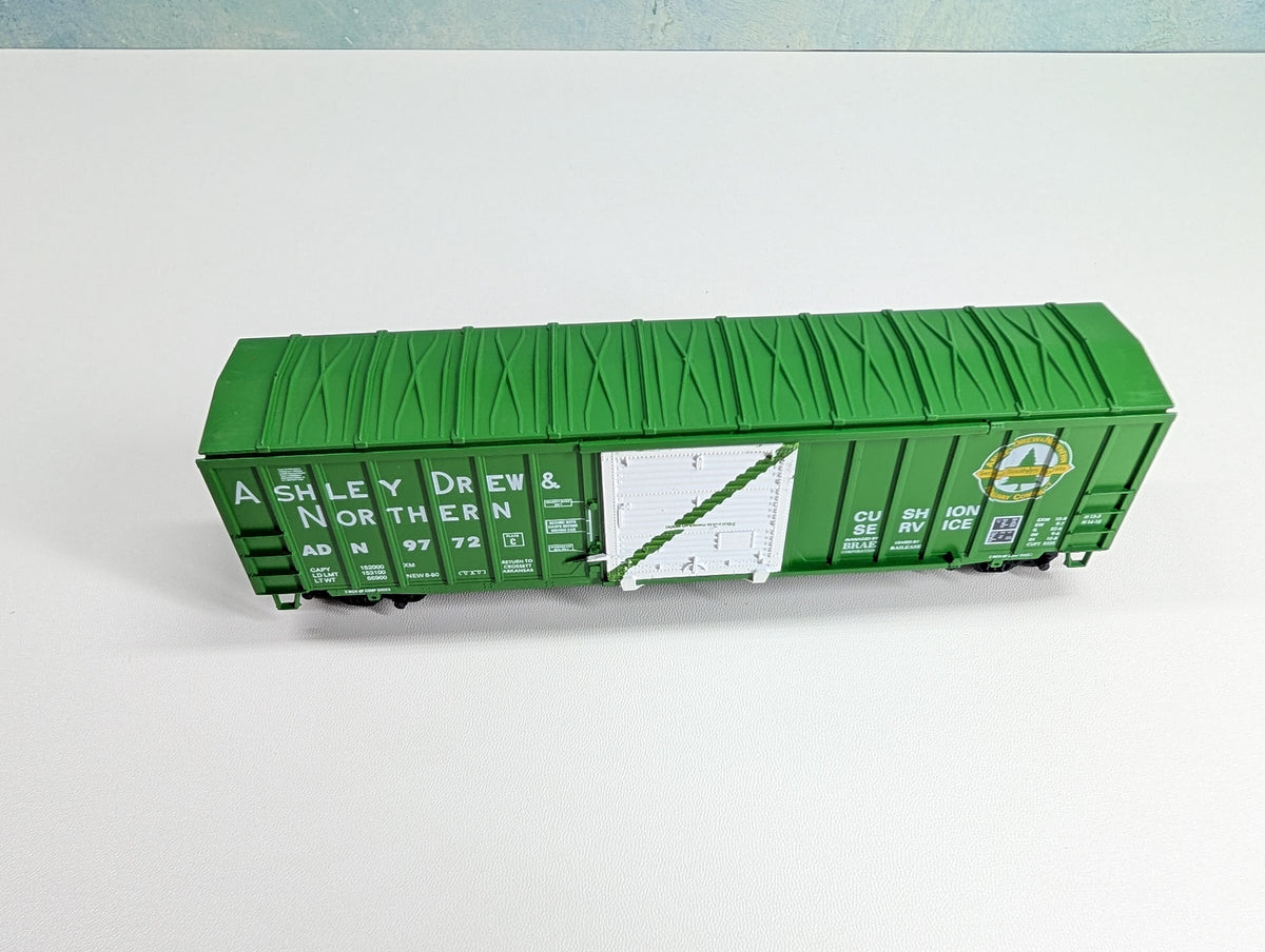 USED Athearn HO Scale 50' ACF Rail Box Type Box Car Ashley Drew & Northern ADN #9772 Bev-Bel