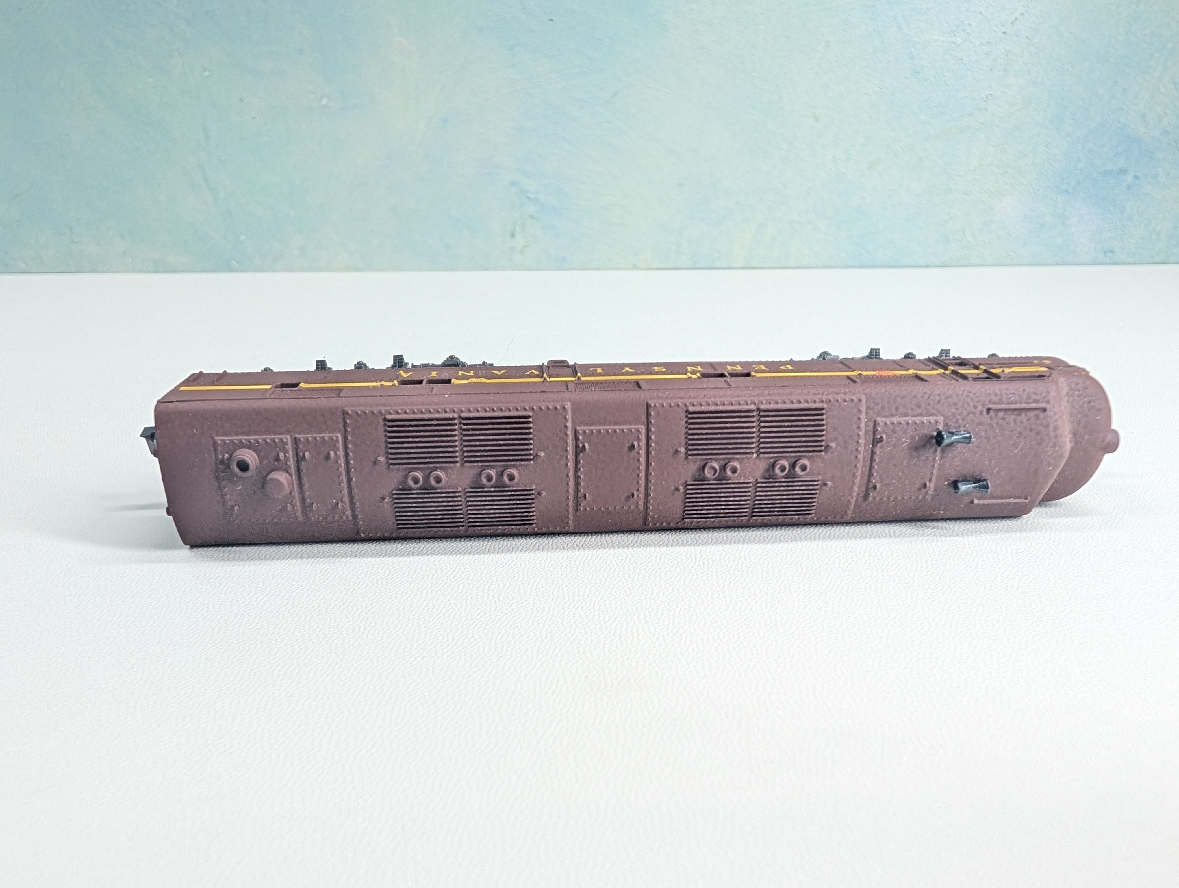 USED Atlas #4076-30 N Scale EMD E7 Diesel Locomotive, Custom Paint/Decal Pennsylvania PRR #5849 Runs Great! DC
