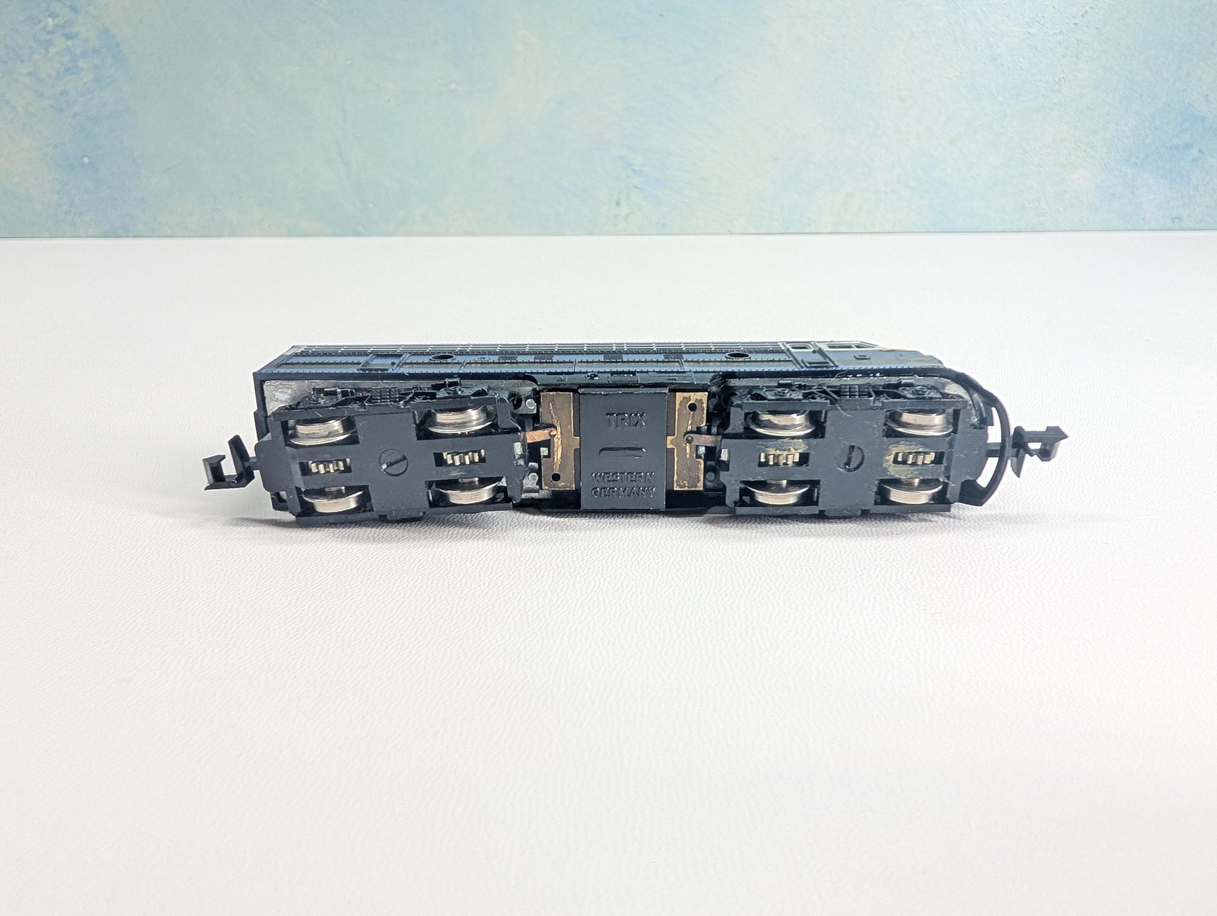 USED Postage Stamp Trains Aurora 4861 N Scale Diesel Locomotive Baltimore and Ohio B&O #510 Parts/Repairs