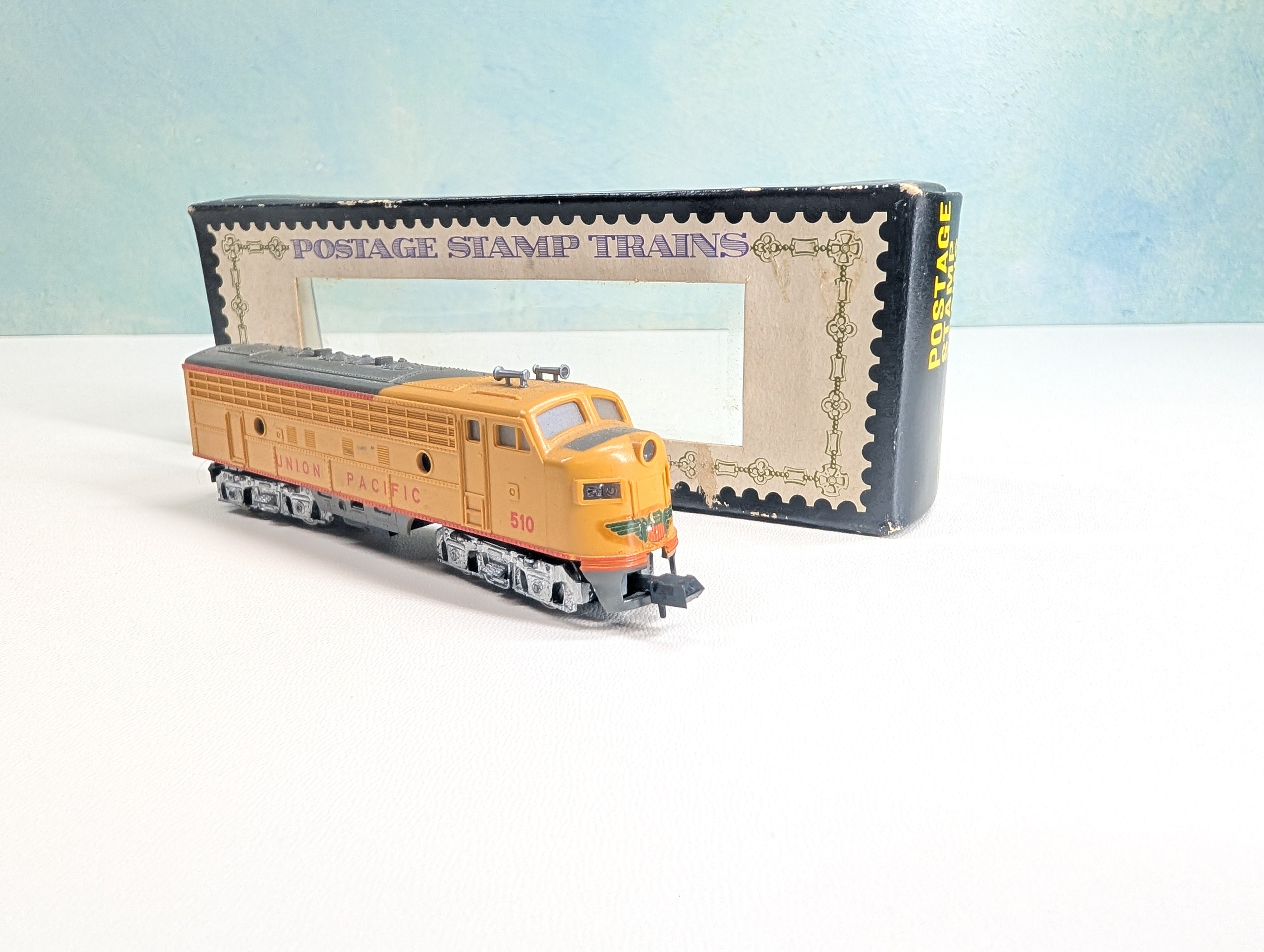 USED Postage Stamp Trains Aurora 4861 N Scale Diesel Locomotive Union Pacific UP #510 Parts/Repairs