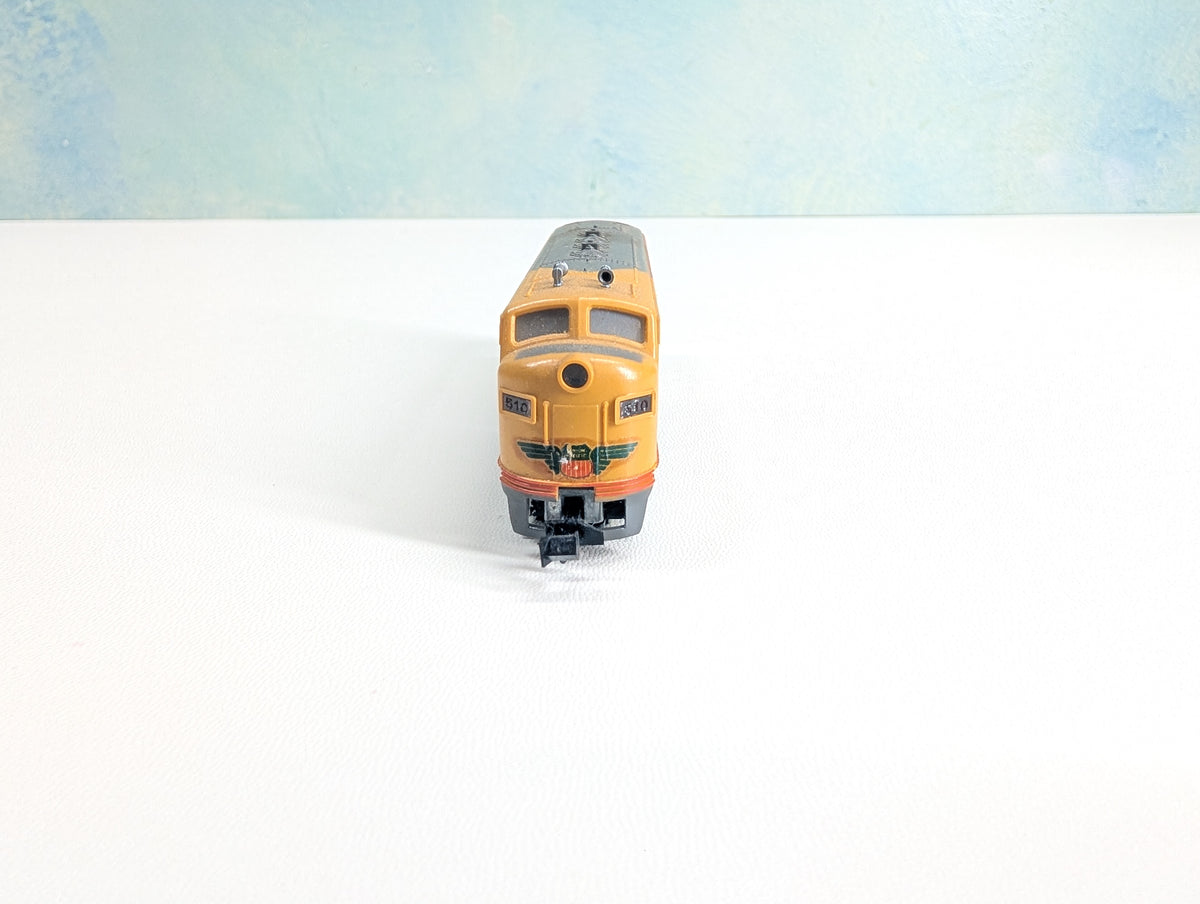 USED Postage Stamp Trains Aurora 4861 N Scale Diesel Locomotive Union Pacific UP #510 Parts/Repairs