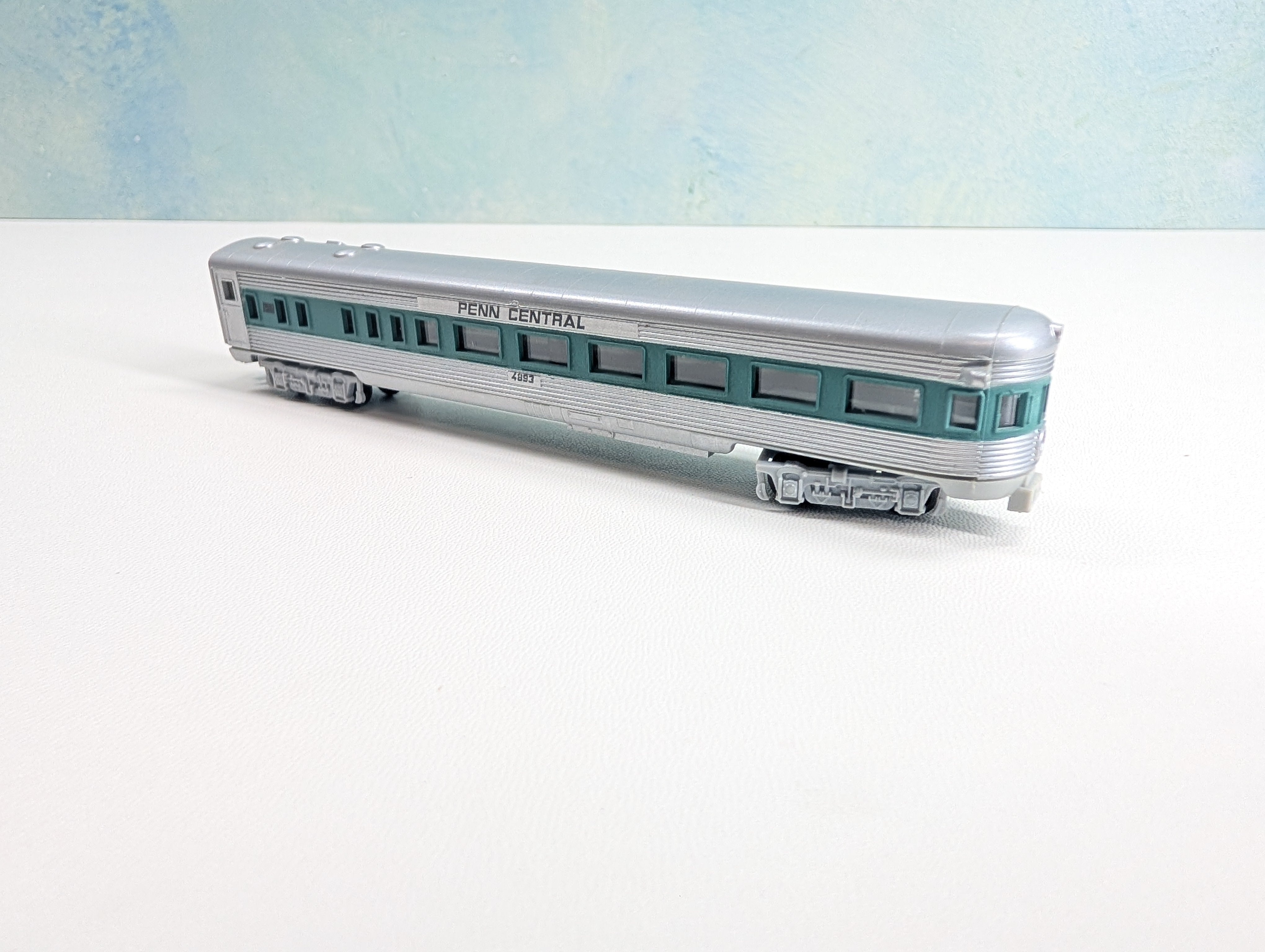 USED Trix N Scale OBS Passenger Car Penn Central #4893