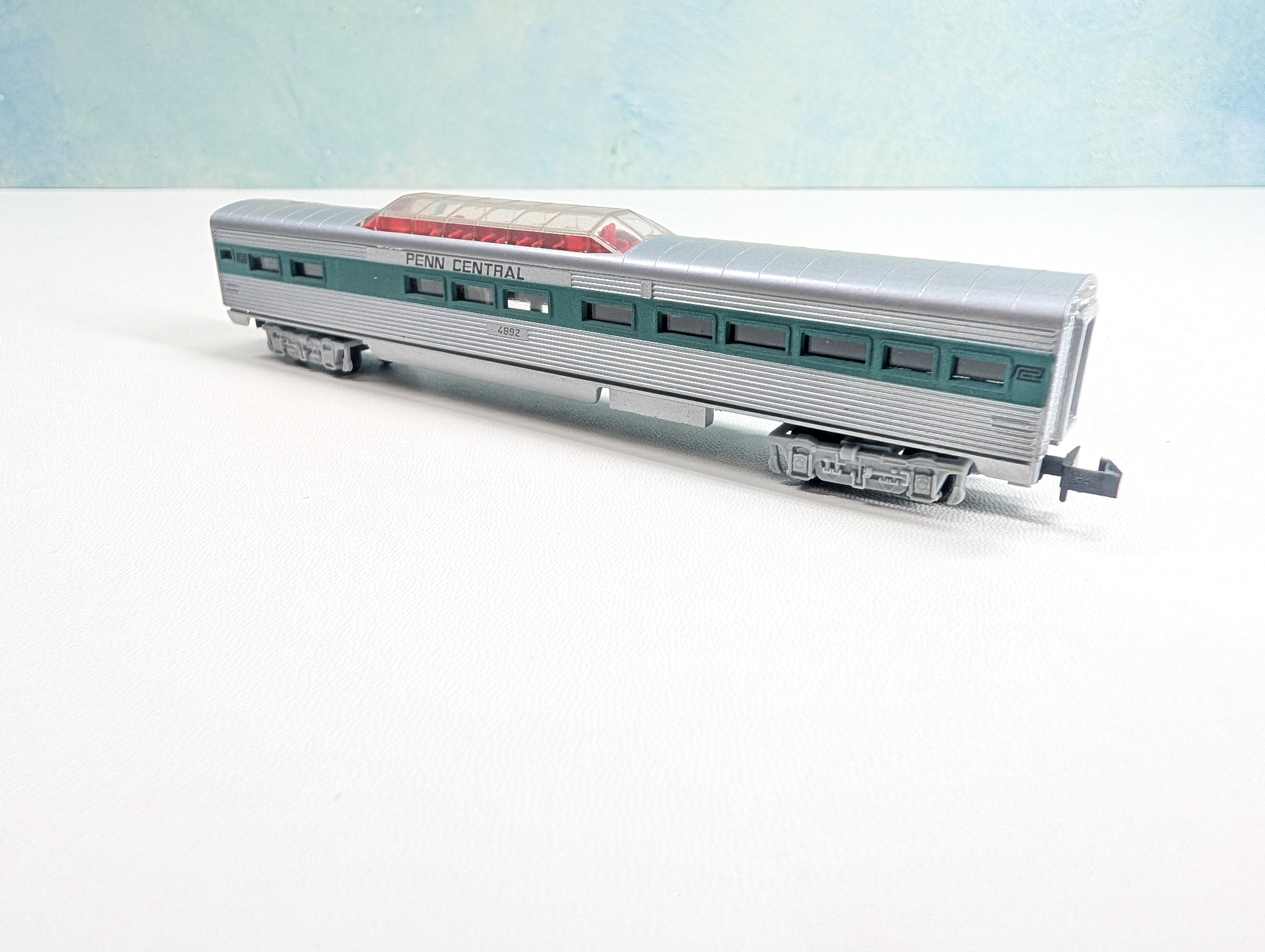 USED Trix N Scale Dome Passenger Car Penn Central #4892
