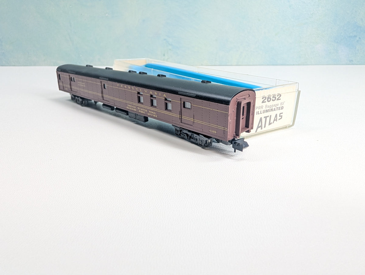 USED Atlas N Scale RPO Baggage Passenger Car Pennsylvania #6535