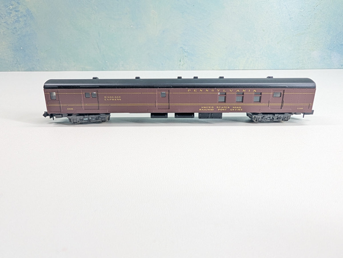USED Atlas N Scale RPO Baggage Passenger Car Pennsylvania #6535