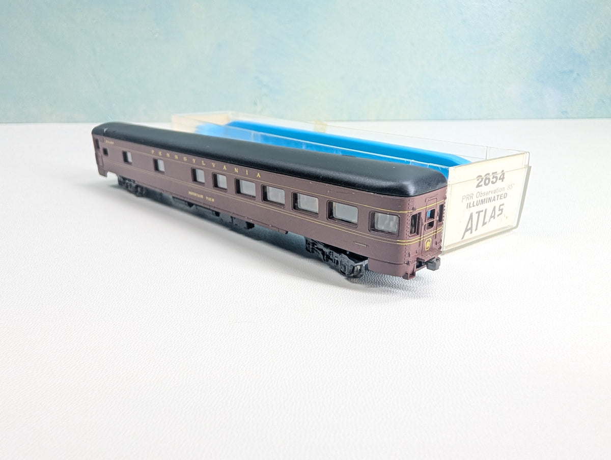 USED Atlas N Scale OBS Passenger Car Pennsylvania Pullman Mountain View