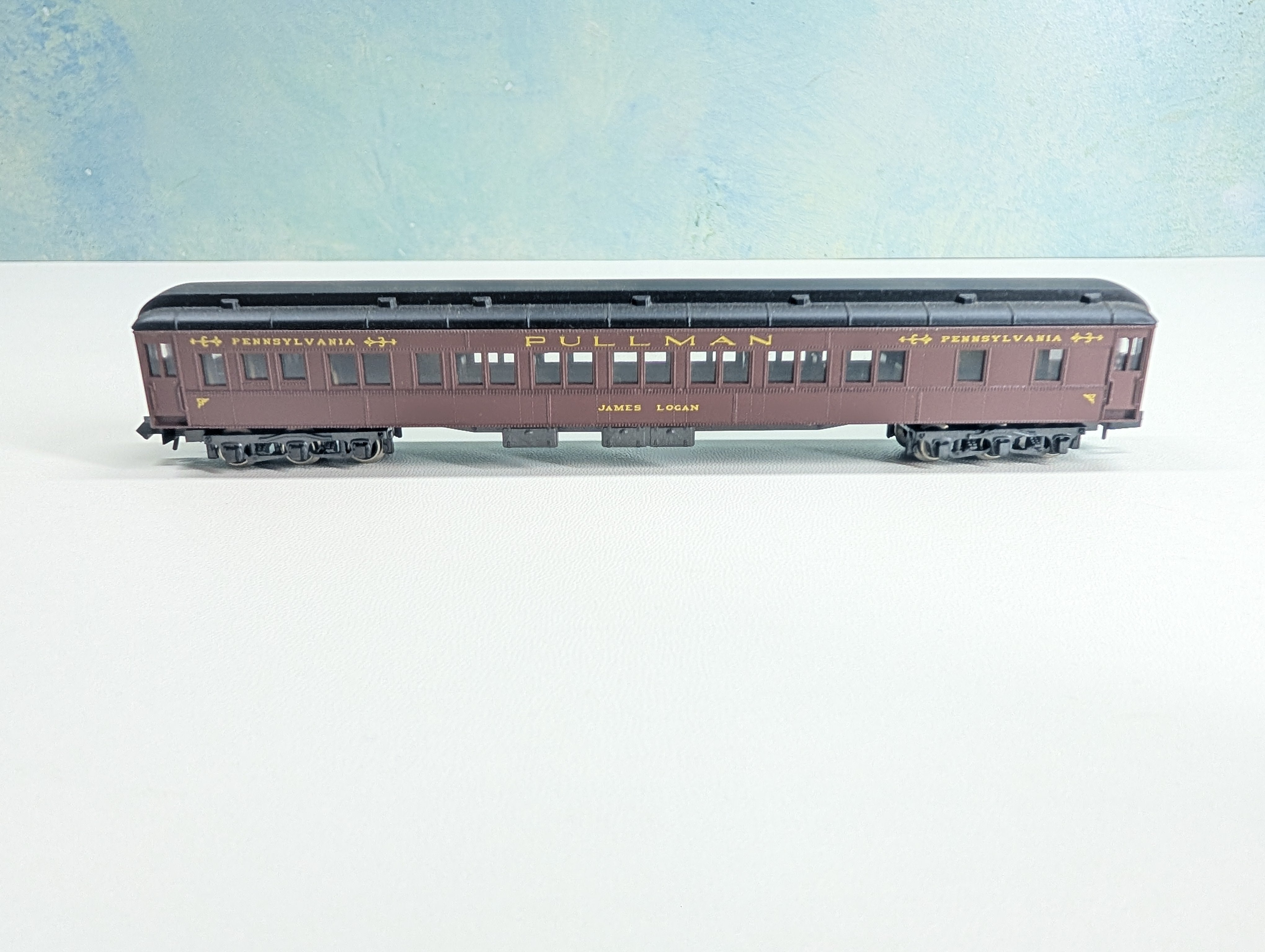 USED Atlas N Scale Pullman Passenger Car Pennsylvania James Logan