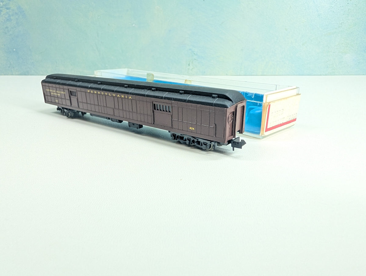 USED Rivarossi N Scale Baggage Passenger Car Pennsylvania #424 American Railway Express
