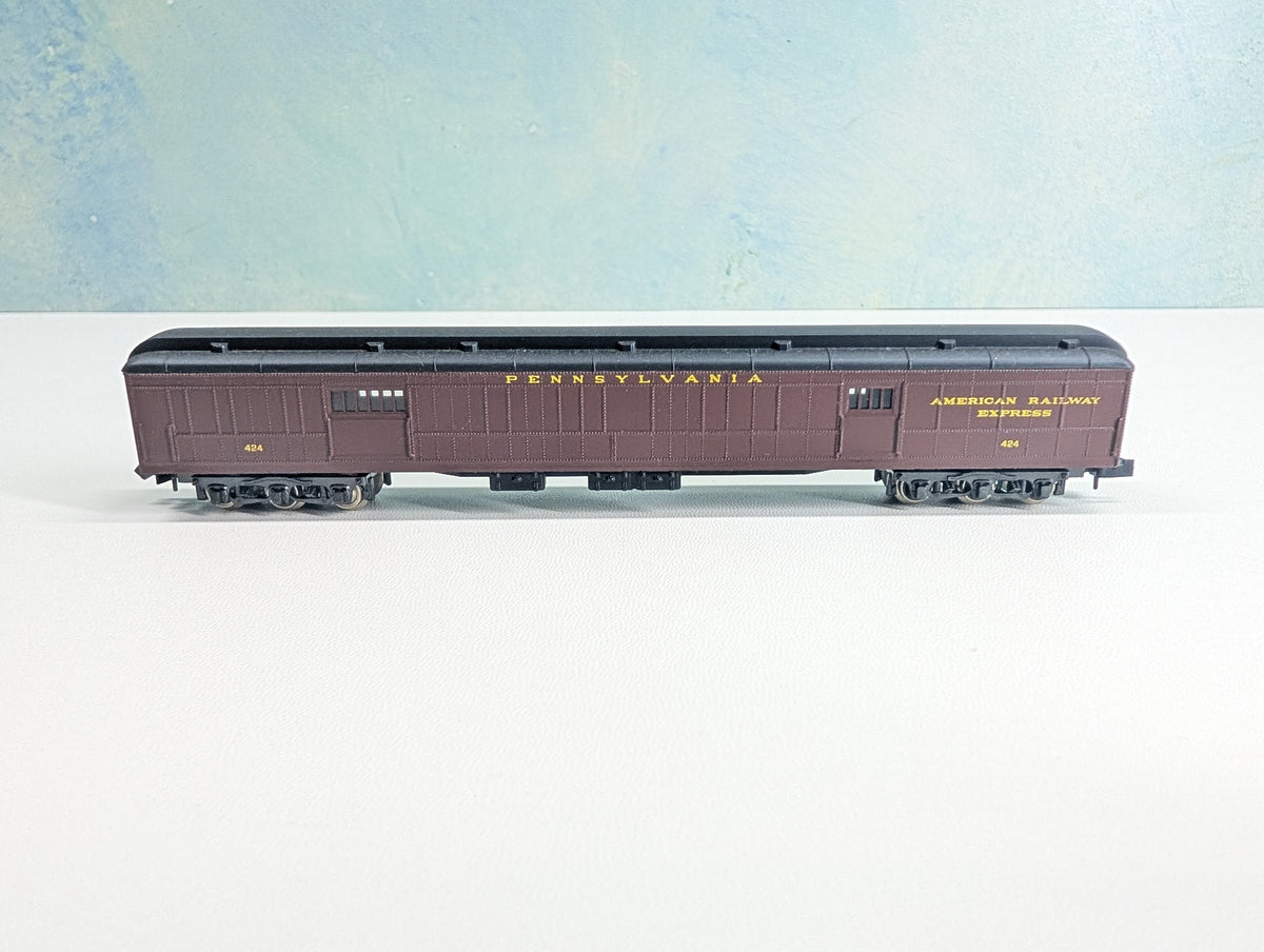 USED Rivarossi N Scale Baggage Passenger Car Pennsylvania #424 American Railway Express