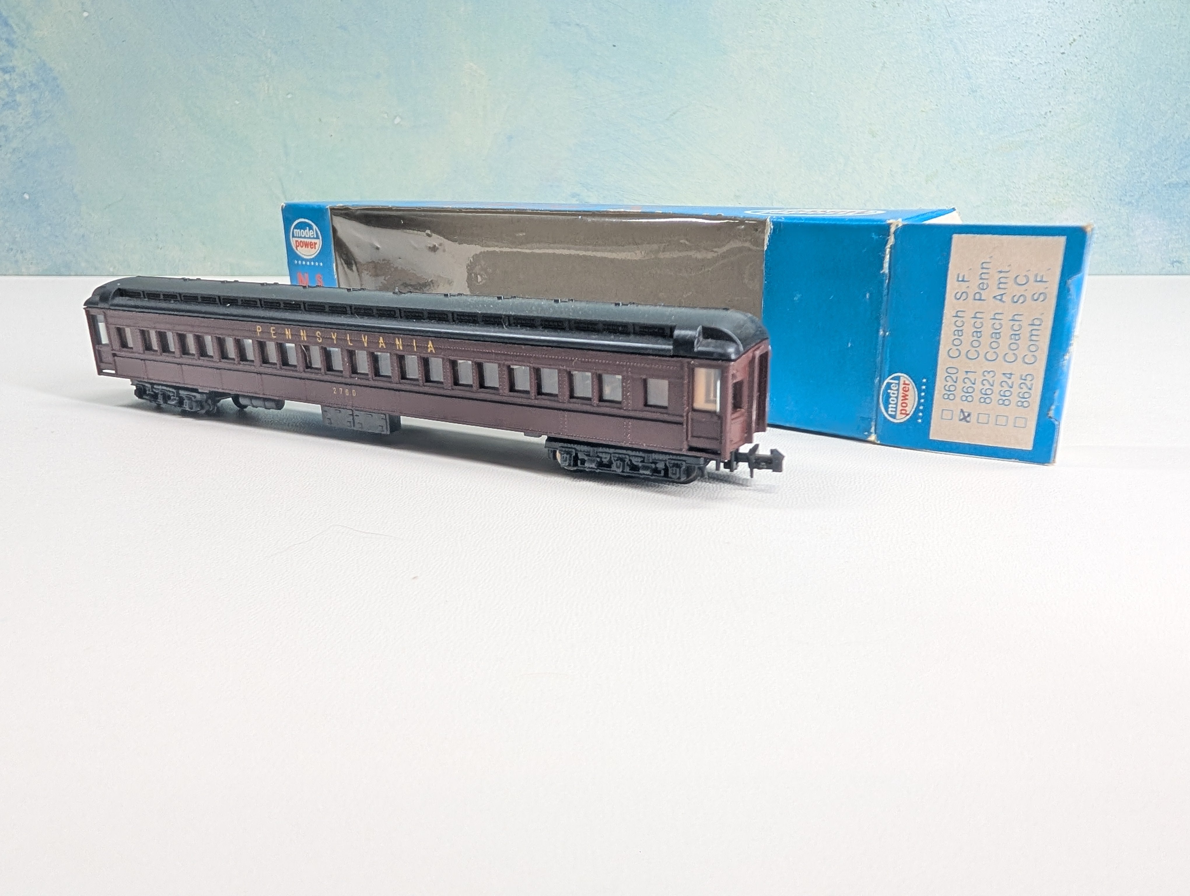 USED Model Power N Scale Coach Passenger Car Pennsylvania #2760