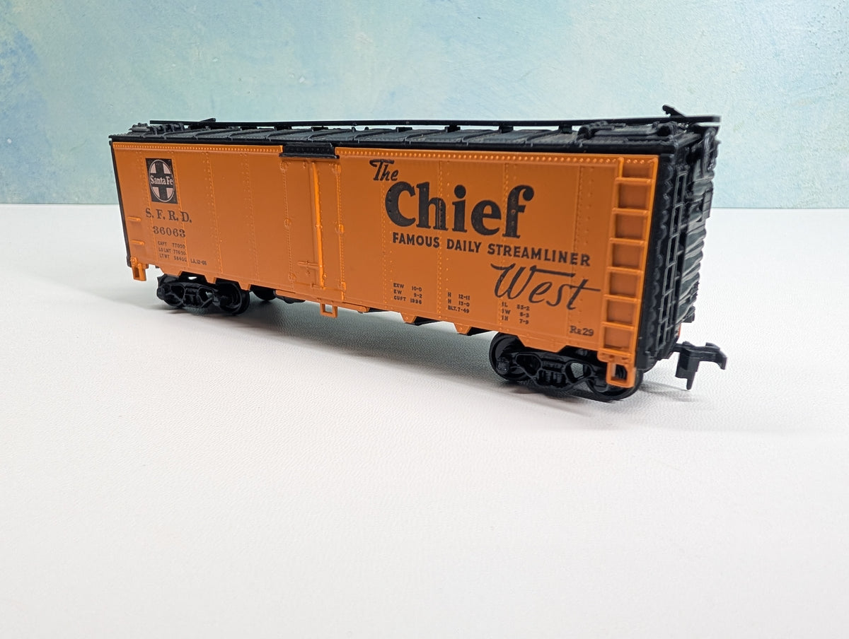 USED Athearn HO Scale 40' Reefer Box Car Santa Fe SFRD #36063