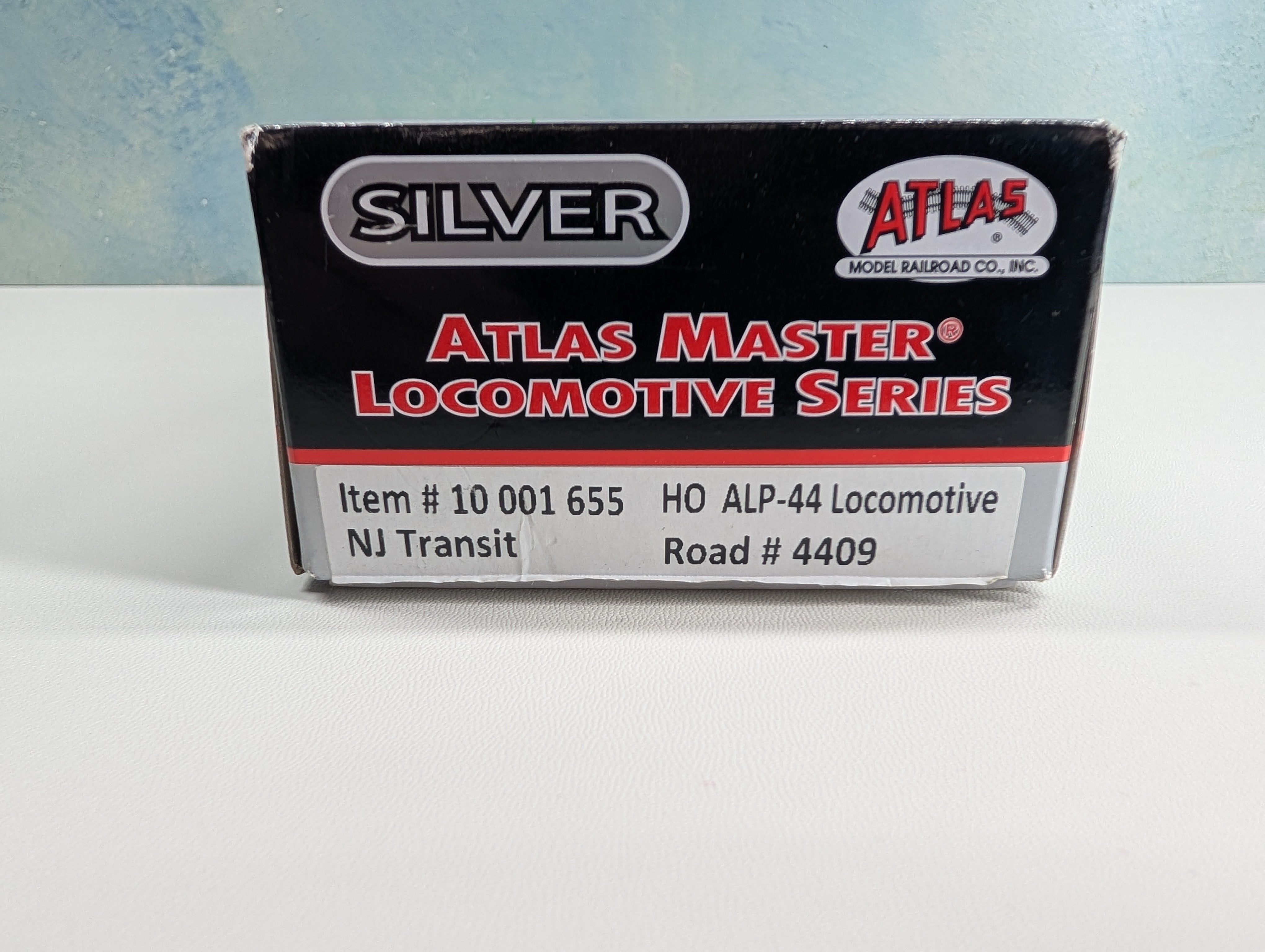 Atlas Master 10001655 HO Scale ALP-44 Electric Locomotive NJ Transit NJT #4409 Runs Great! Silver DCC Ready