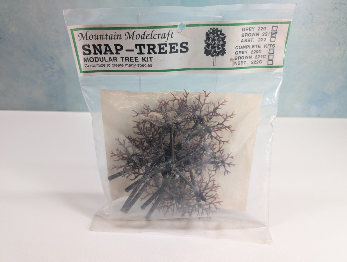 USED Mountain Modelcraft 221 MULTI Scale Snap Trees Modular Tree Kit - Brown