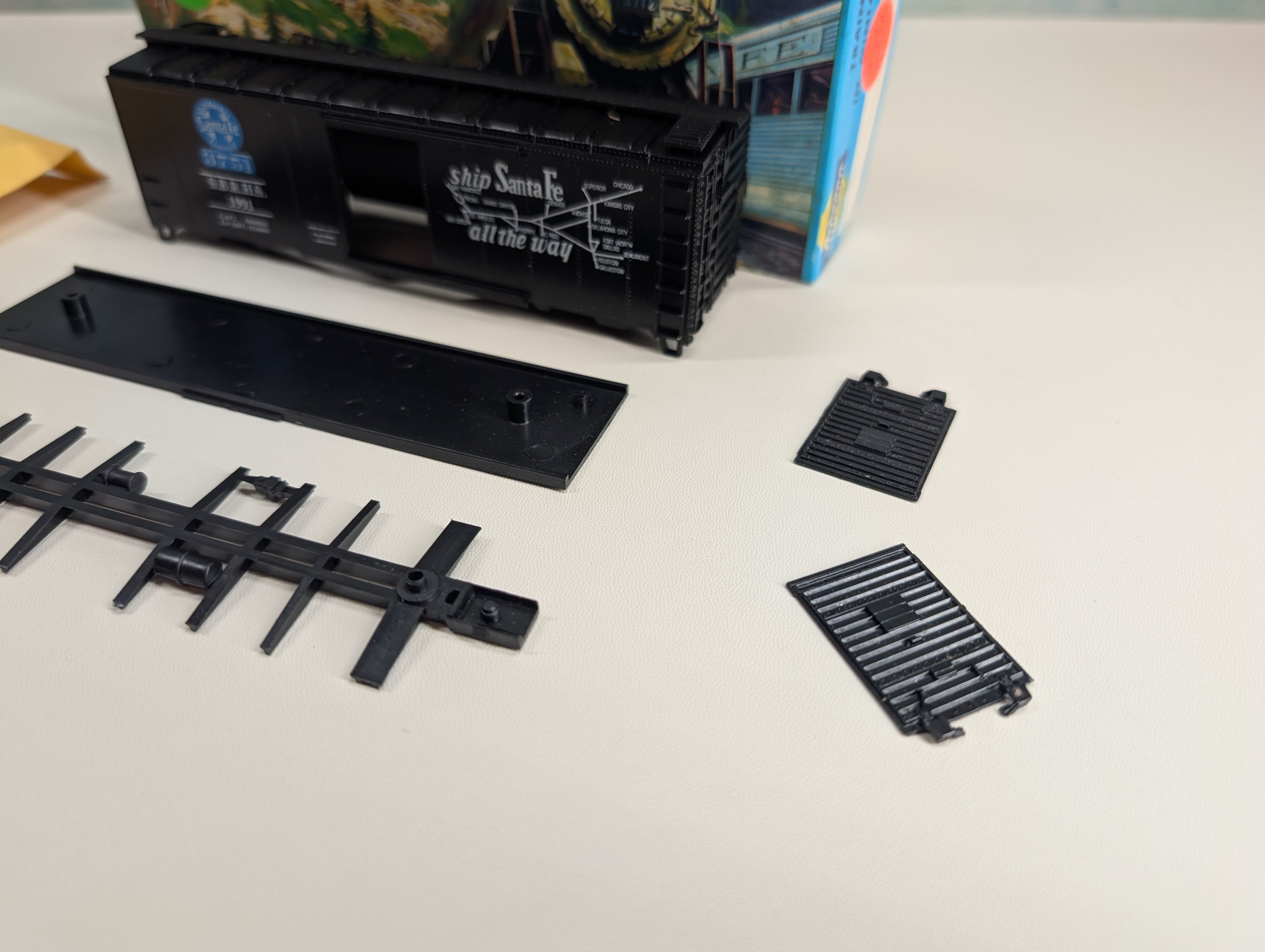 USED Athearn HO Scale 40' Box Car California Limited SBRHS #1991 Santa Fe Steam Excursion