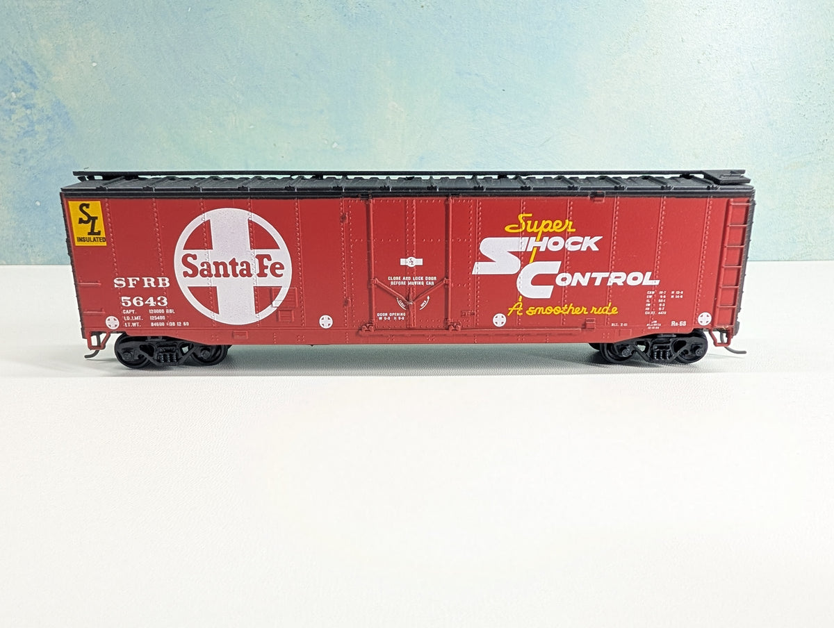 USED Athearn HO Scale 50' PD Box Car Santa Fe SFRB #5643