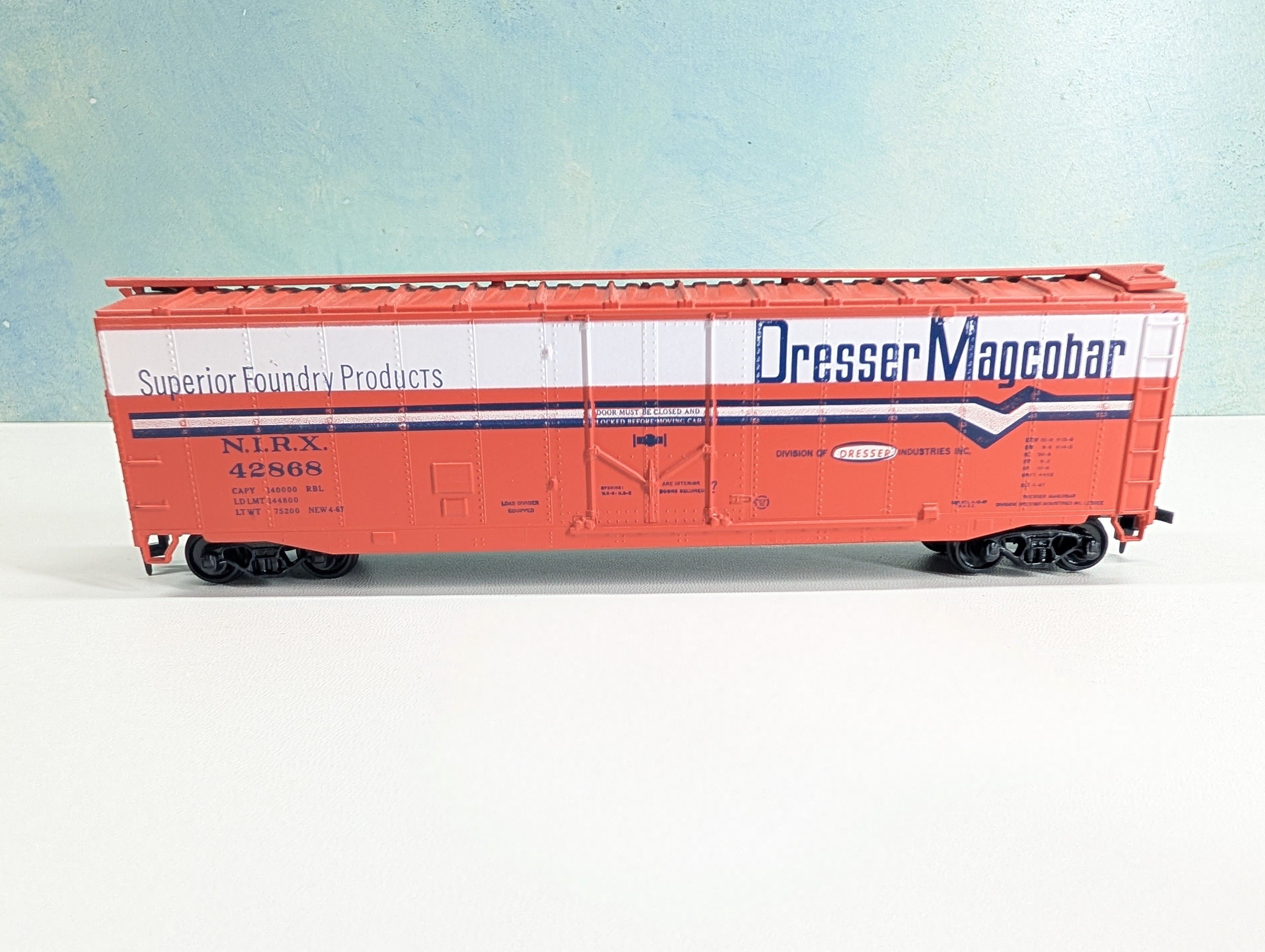 USED Athearn HO Scale 50' PD Box Car Dresser Magcobar NIRX #42868