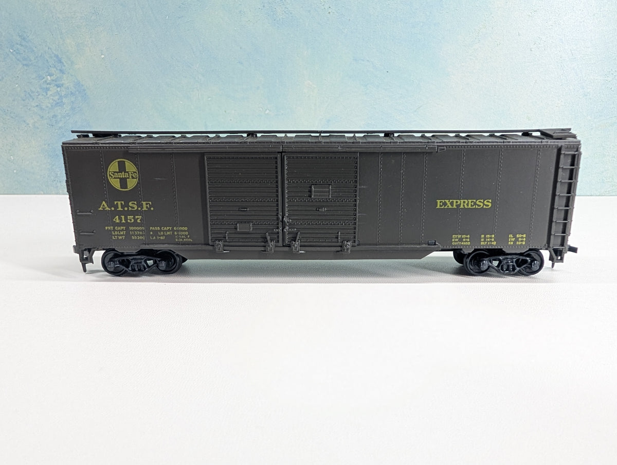 USED Athearn HO Scale 50' Express DD Box Car Santa Fe ATSF #4157