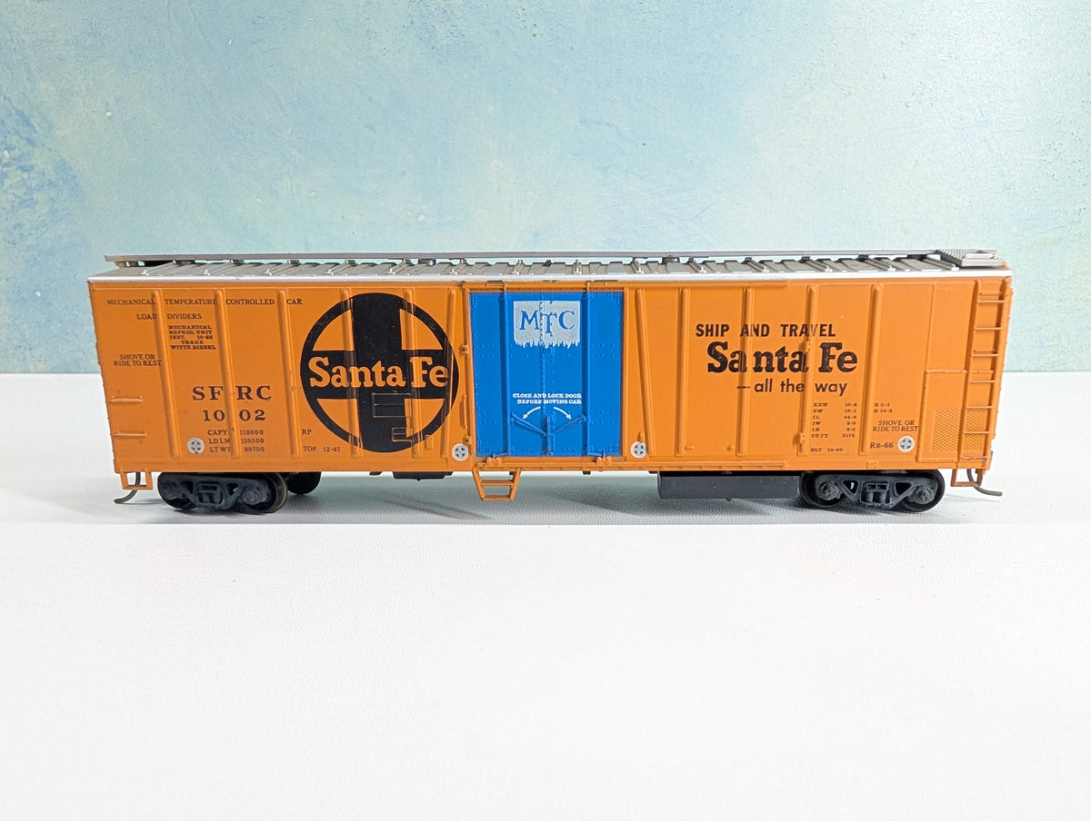 USED Athearn HO Scale 50' OB Reefer Box Car Santa Fe SFRC #1002