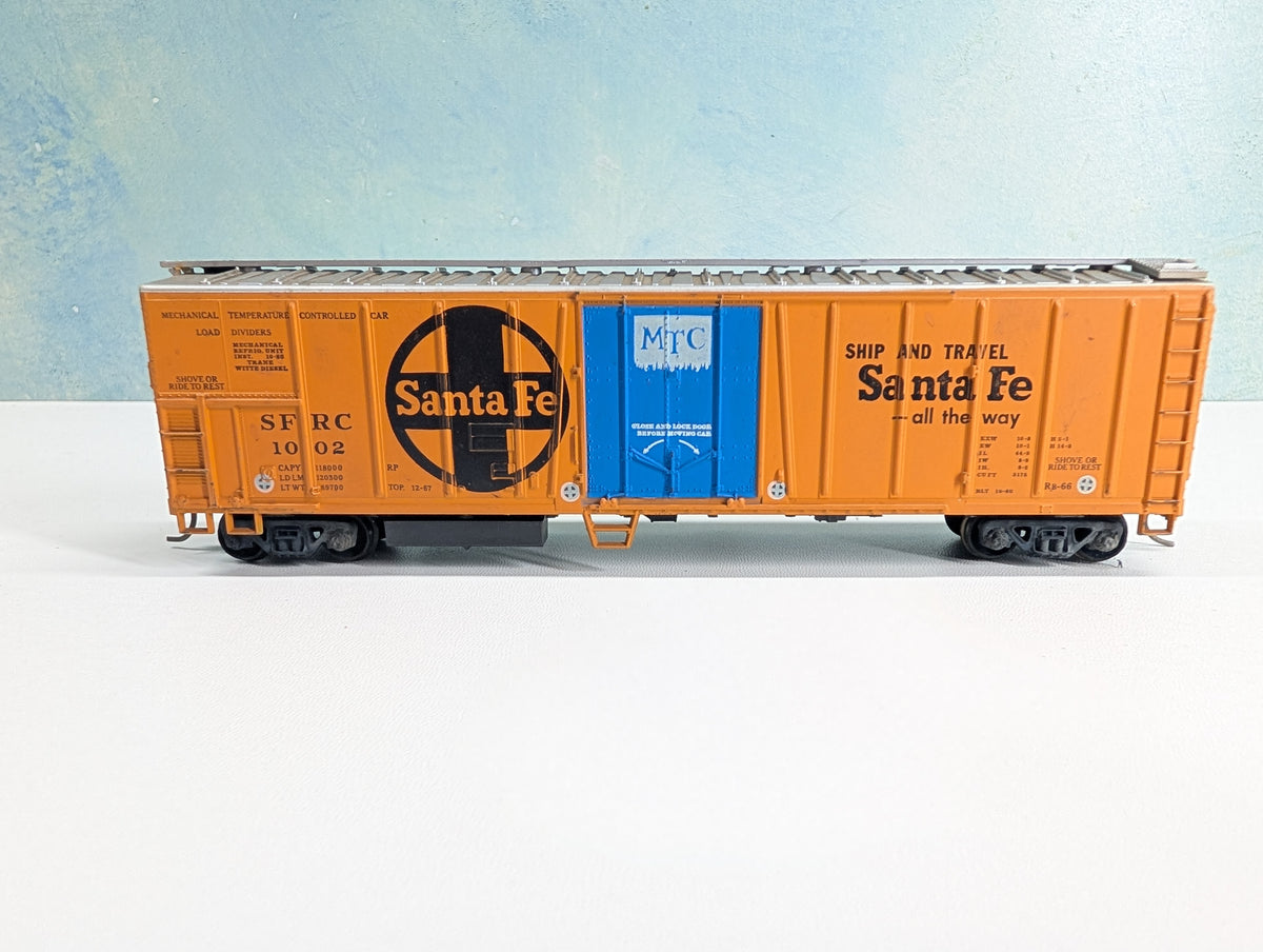 USED Athearn HO Scale 50' OB Reefer Box Car Santa Fe SFRC #1002