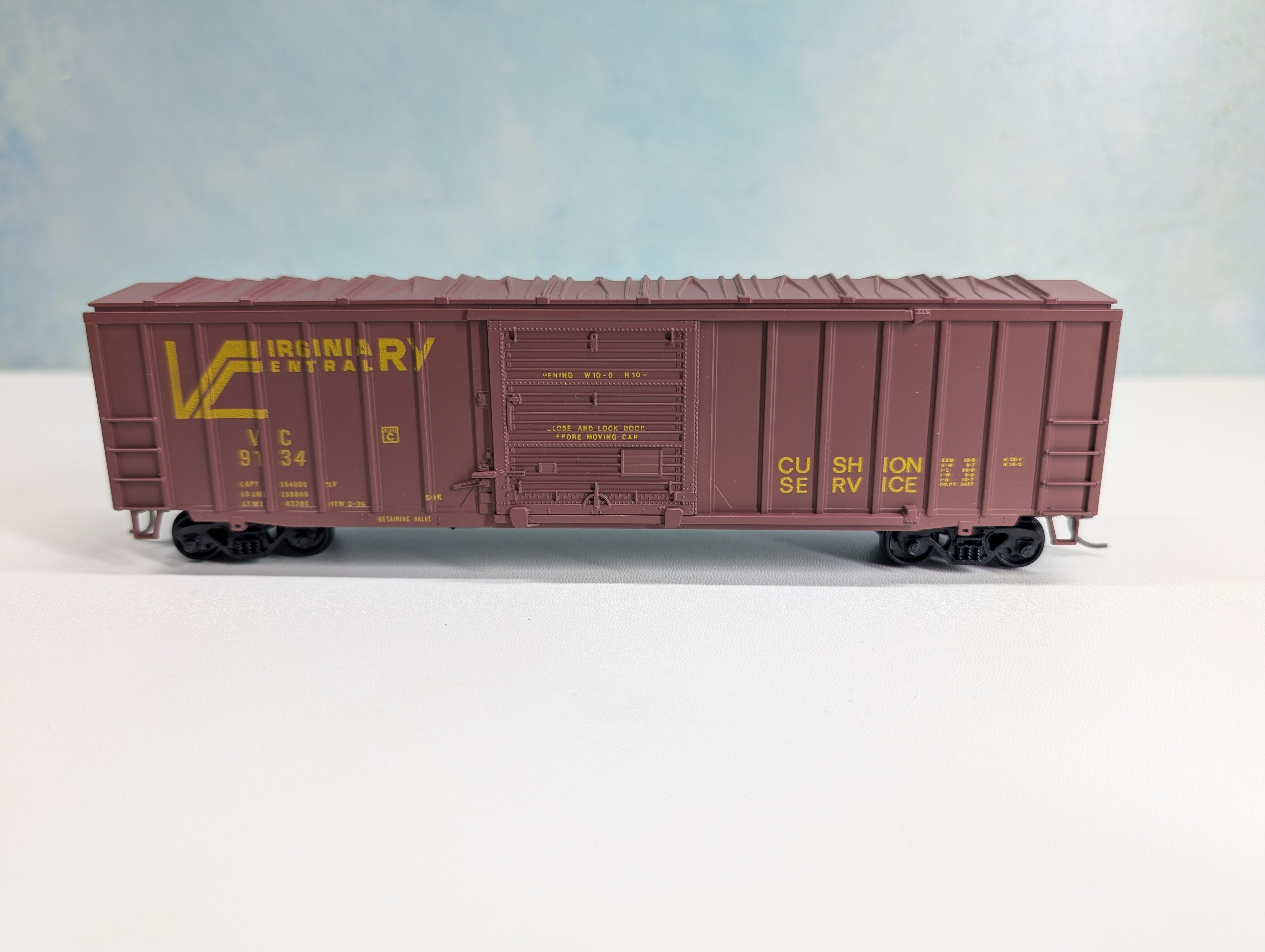 USED Athearn HO Scale 50' ACF Box Car Virginia Central VC #9134 Bev-Bel