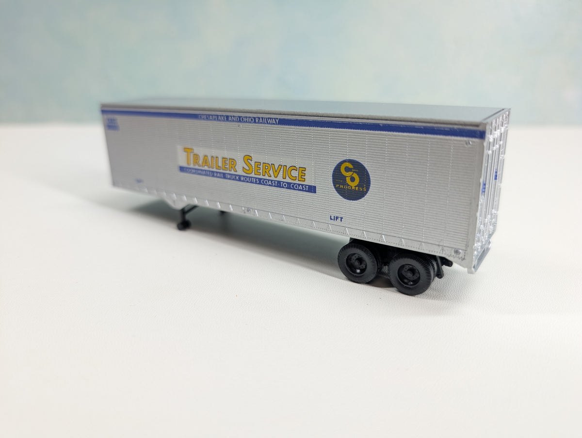 USED Athearn HO Scale 40' Trailer Chesapeake and Ohio C&OZ #202313