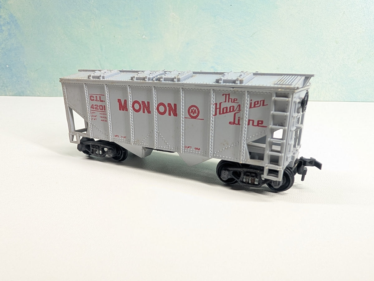 USED HO Scale 2 Bay Covered Hopper Monon CIL #4201