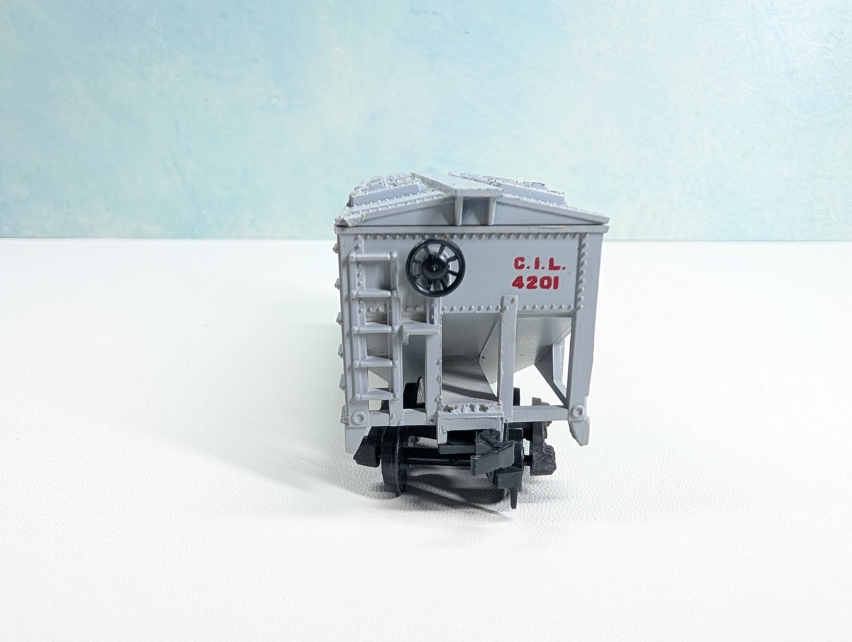 USED HO Scale 2 Bay Covered Hopper Monon CIL #4201