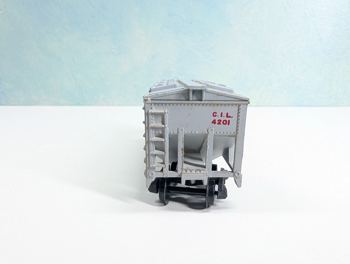 USED HO Scale 2 Bay Covered Hopper Monon CIL #4201